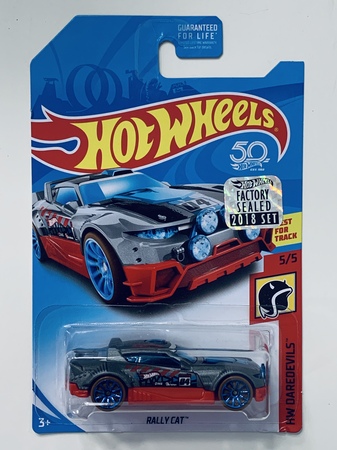 Hot Wheels 2018 Factory Set Rally Cat - Grey