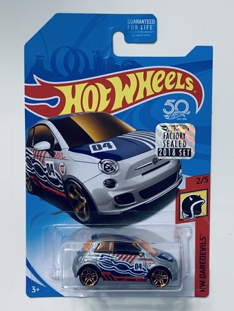 Hot Wheels 2018 Factory Set Fiat 500 - Silver