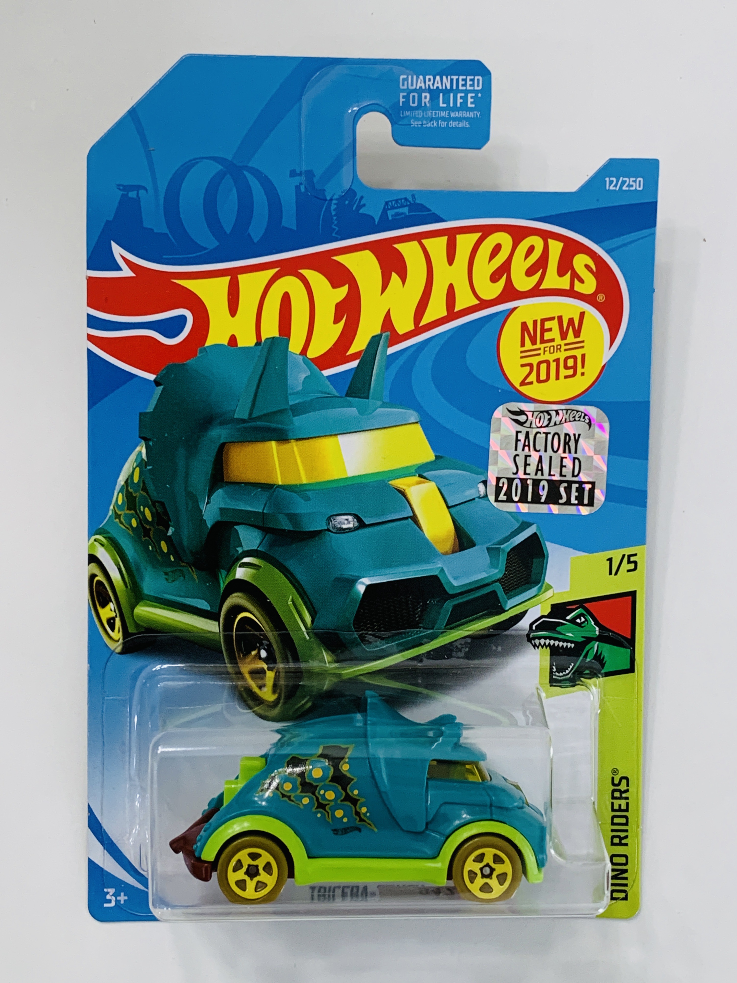 Hot Wheels 2019 Factory Set #12 Tricera-Truck - Teal