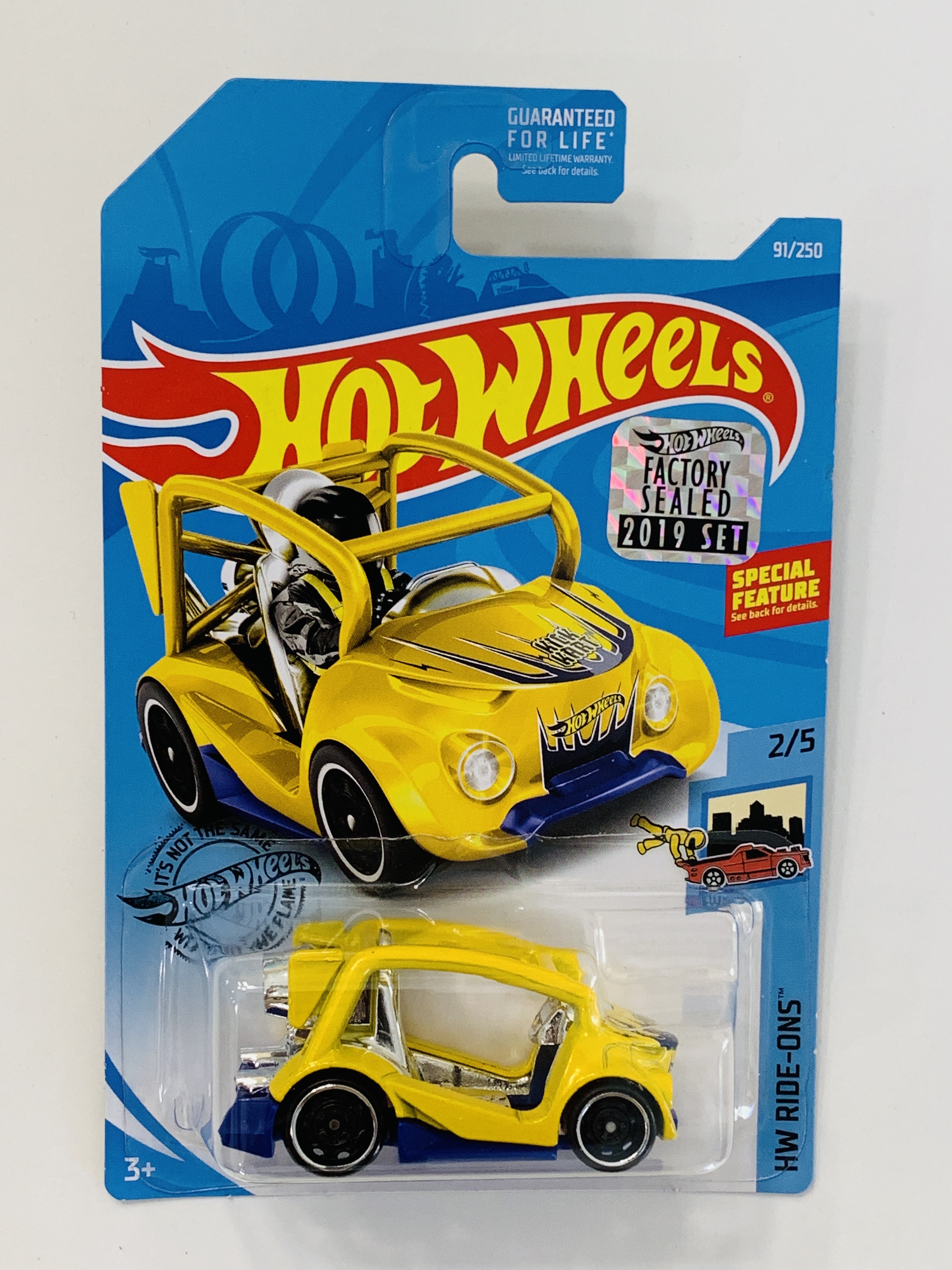 Hot Wheels 2019 Factory Set #91 Kick Kart - Yellow