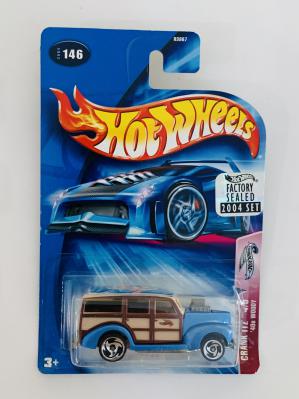 Hot Wheels 2004 Factory Set #146 '40s Woody - Cracked Blister