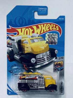 9818-Hot-Wheels-2019-Factory-Set--190-Fast-Gassin----Yellow