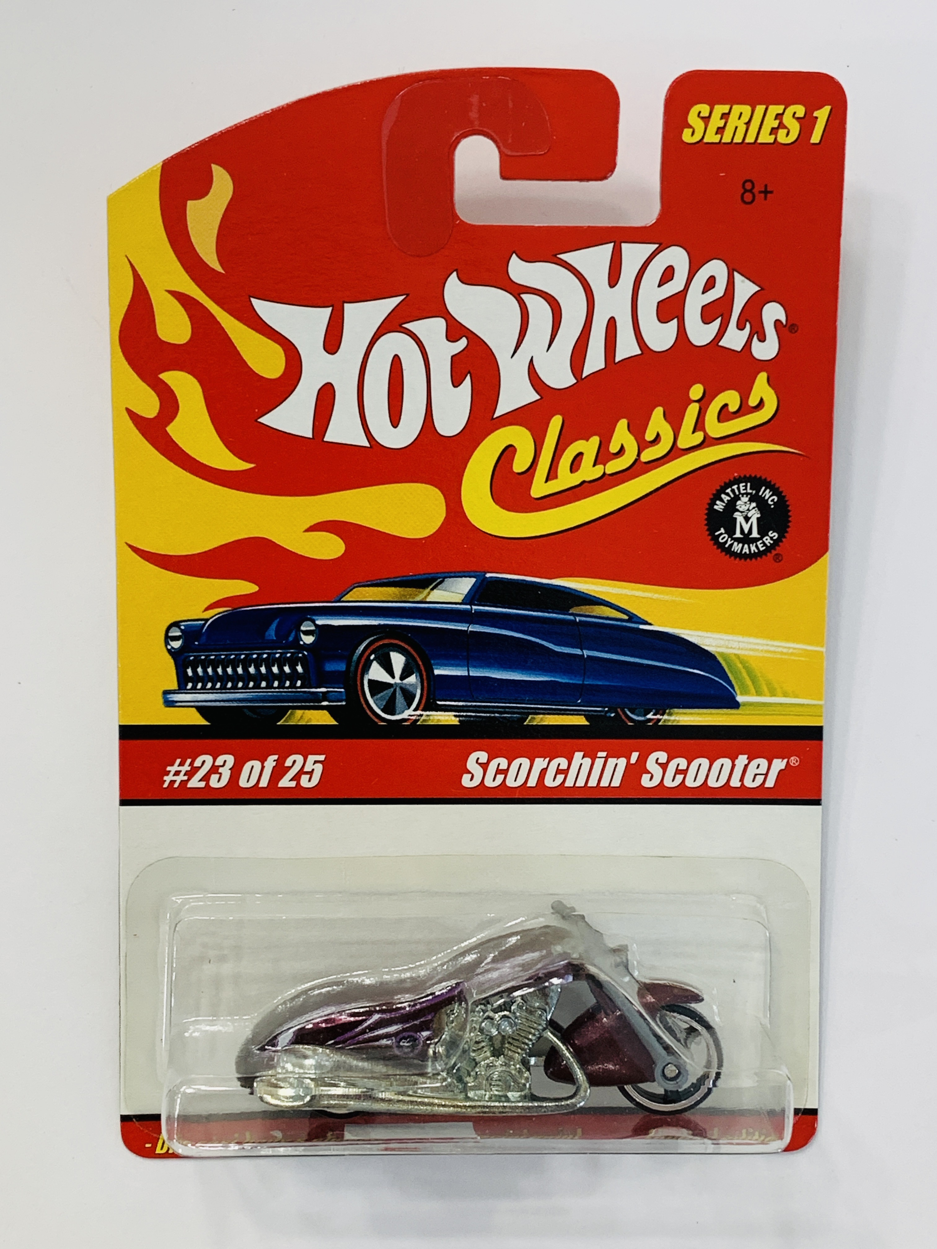 Hot Wheels Classics Series 1 Scorchin' Scooter - Magenta