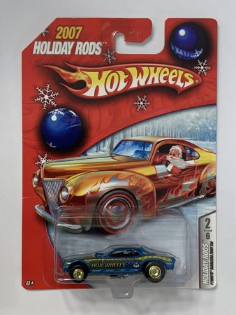 Hot Wheels 2007 Holiday Rods Plymouth Barracuda Funny Car - Blue