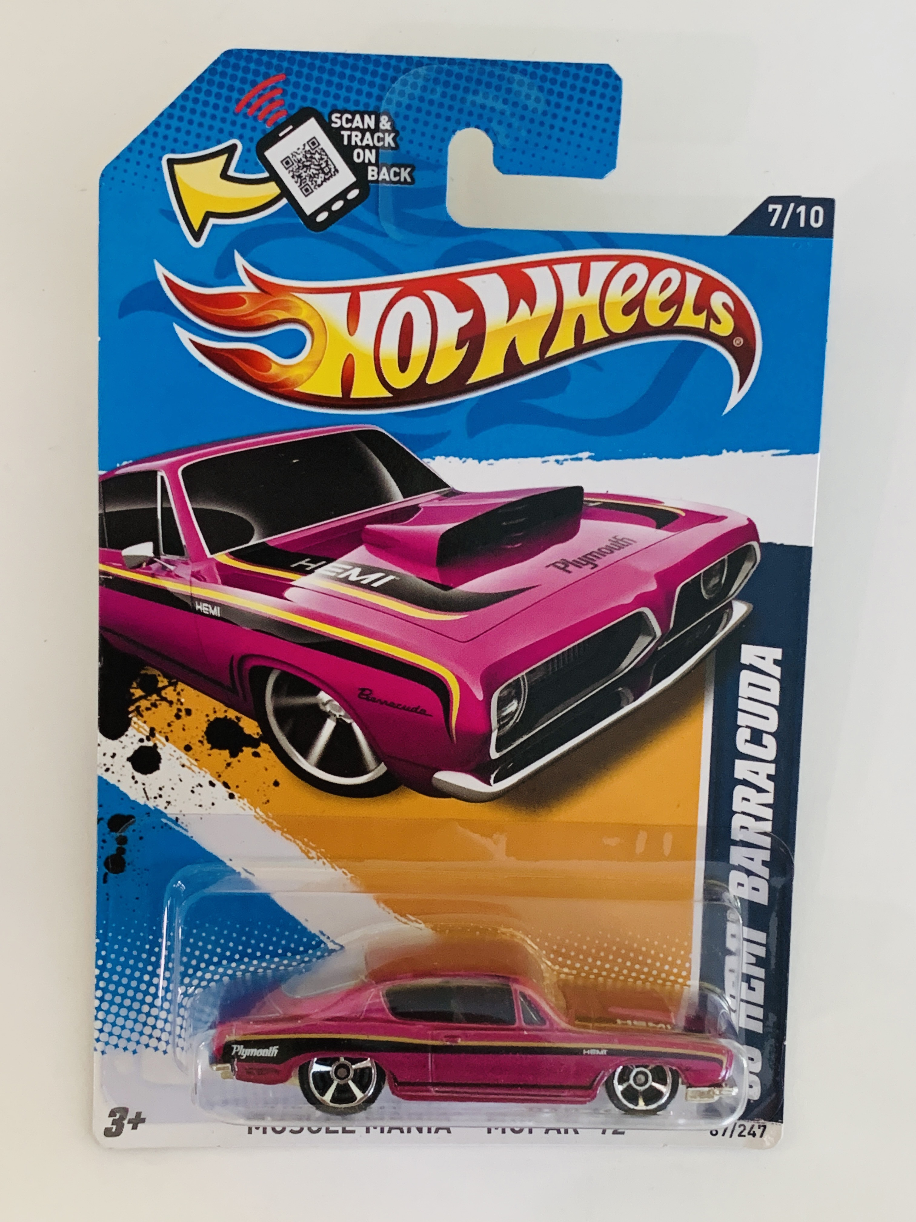 Hot Wheels #87 '68 HEMI Barracuda - Kmart Exclusive