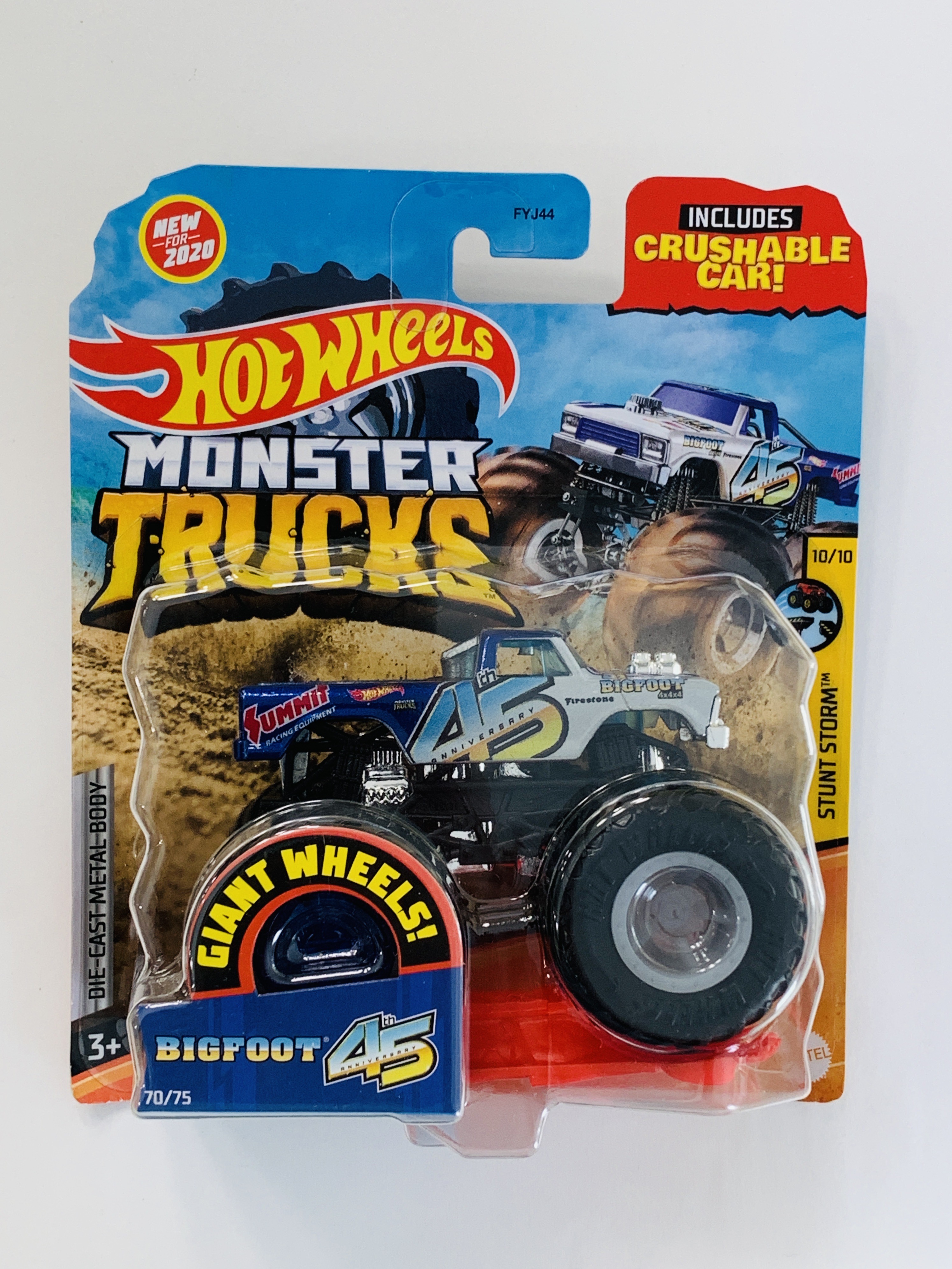 Hot Wheels Monster Trucks Bigfoot 45th Anniversary