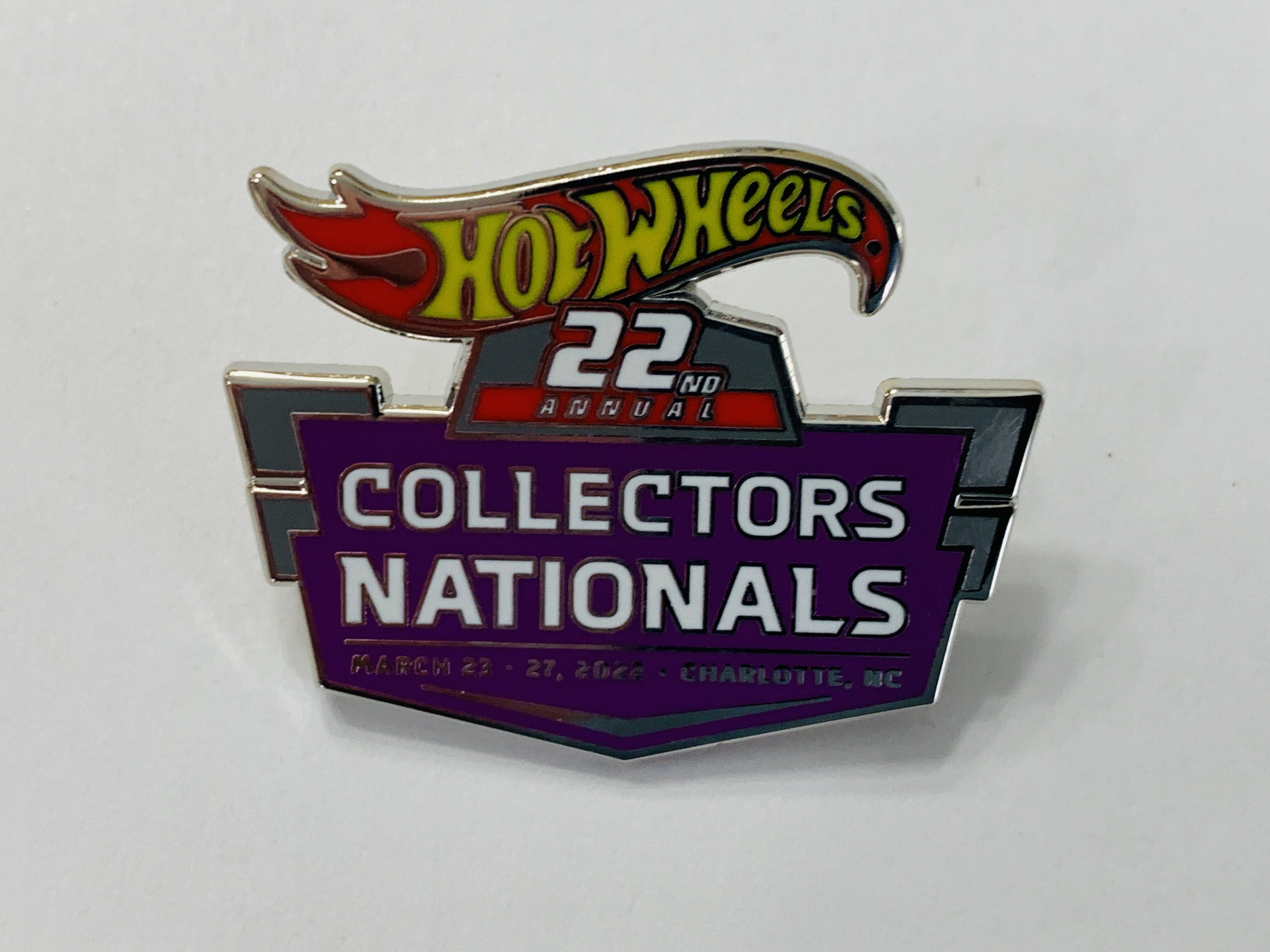 Hot Wheels 2022 Charlotte Collectors Nationals Pin