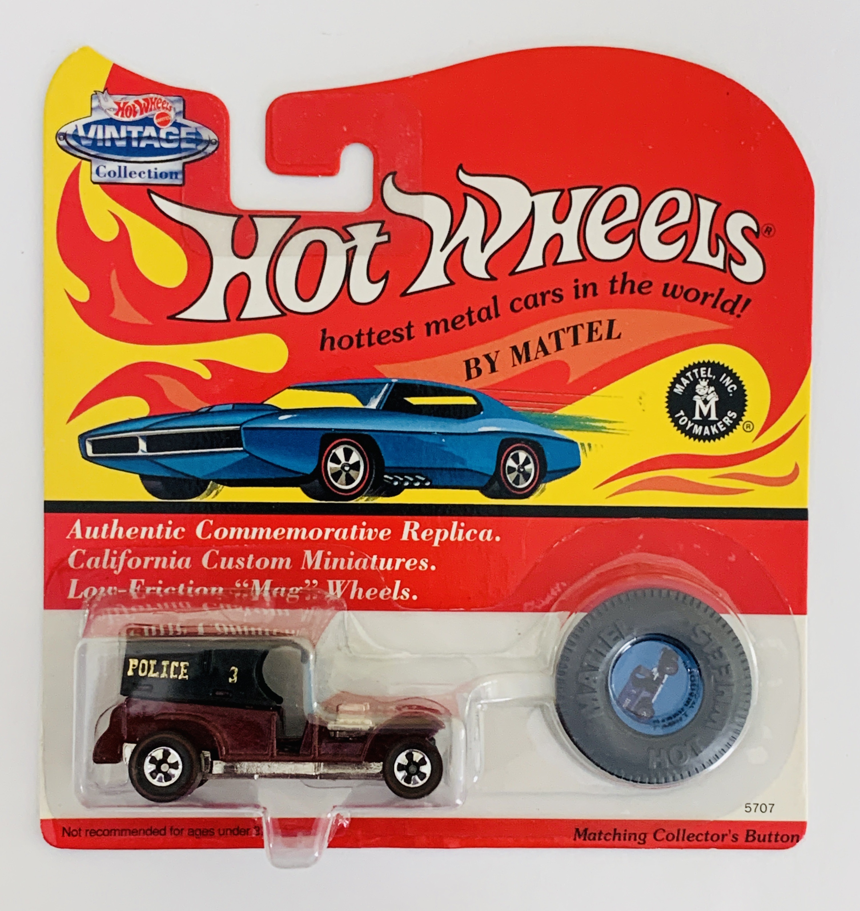 Hot Wheels Vintage Series Paddy Wagon Maroon