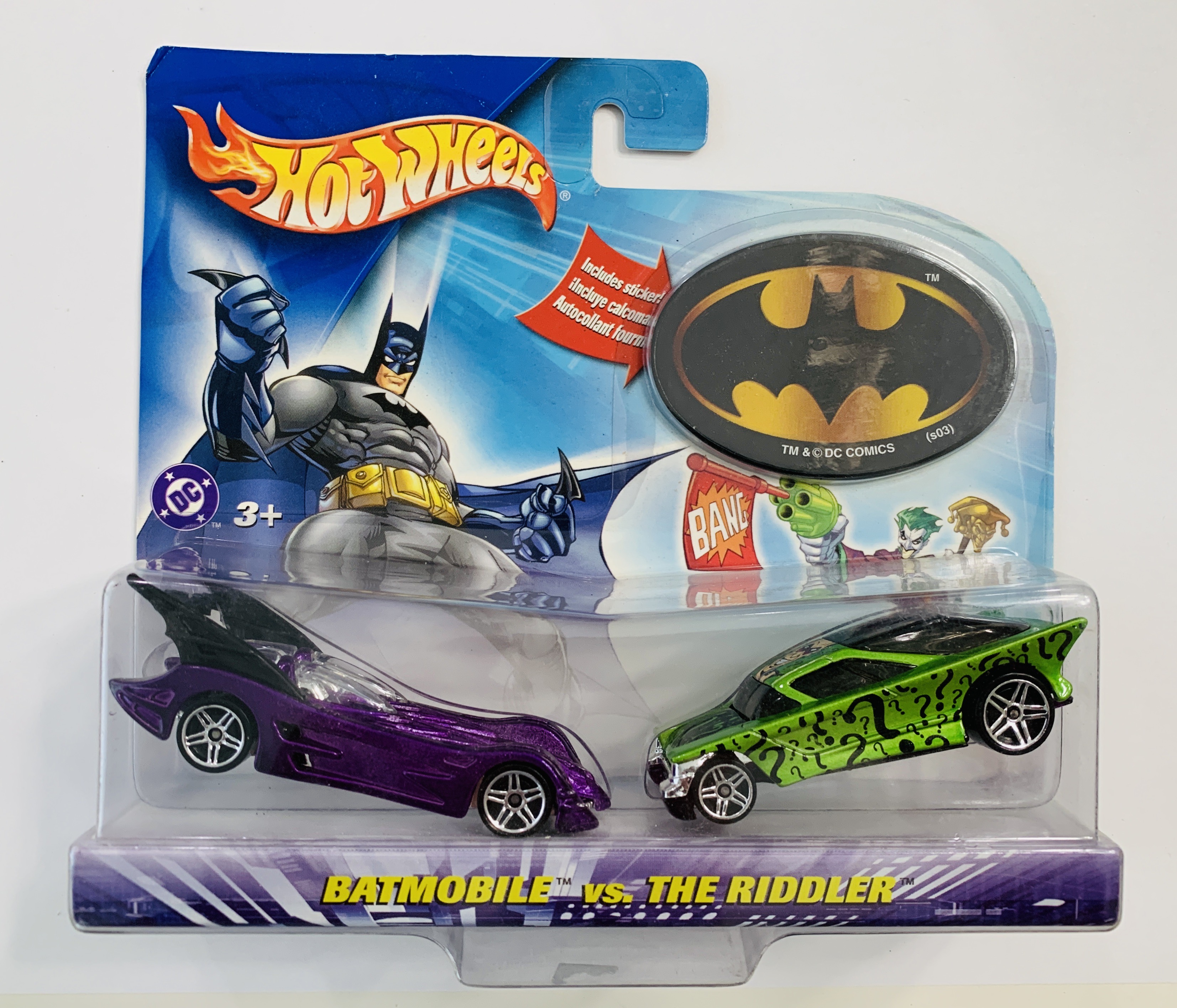  Hot Wheels Batman vs The Riddler Two Pack