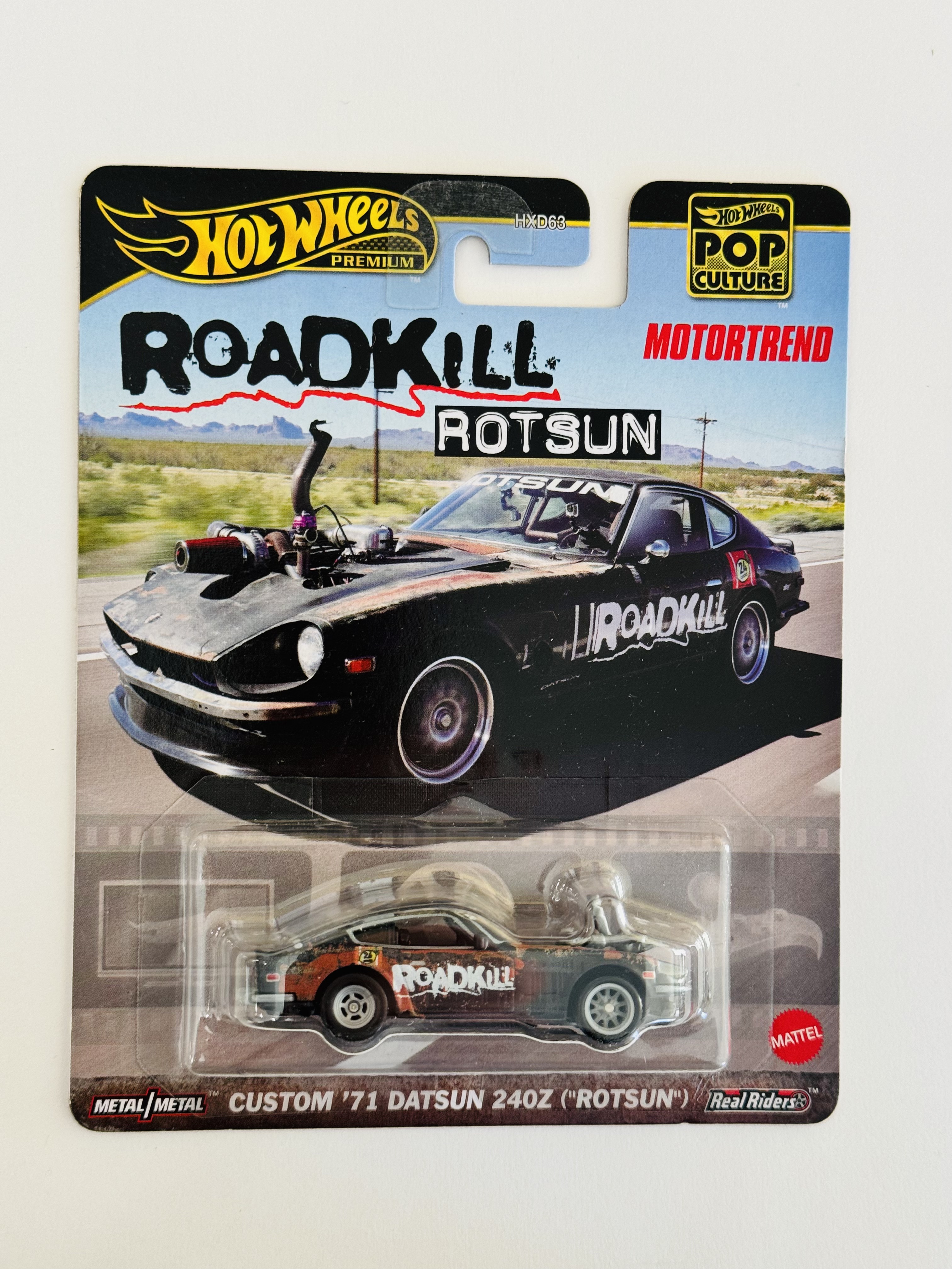 Hot Wheels Premium Motortrend Roadkill Rotsun Custom '71 Datsun 240Z