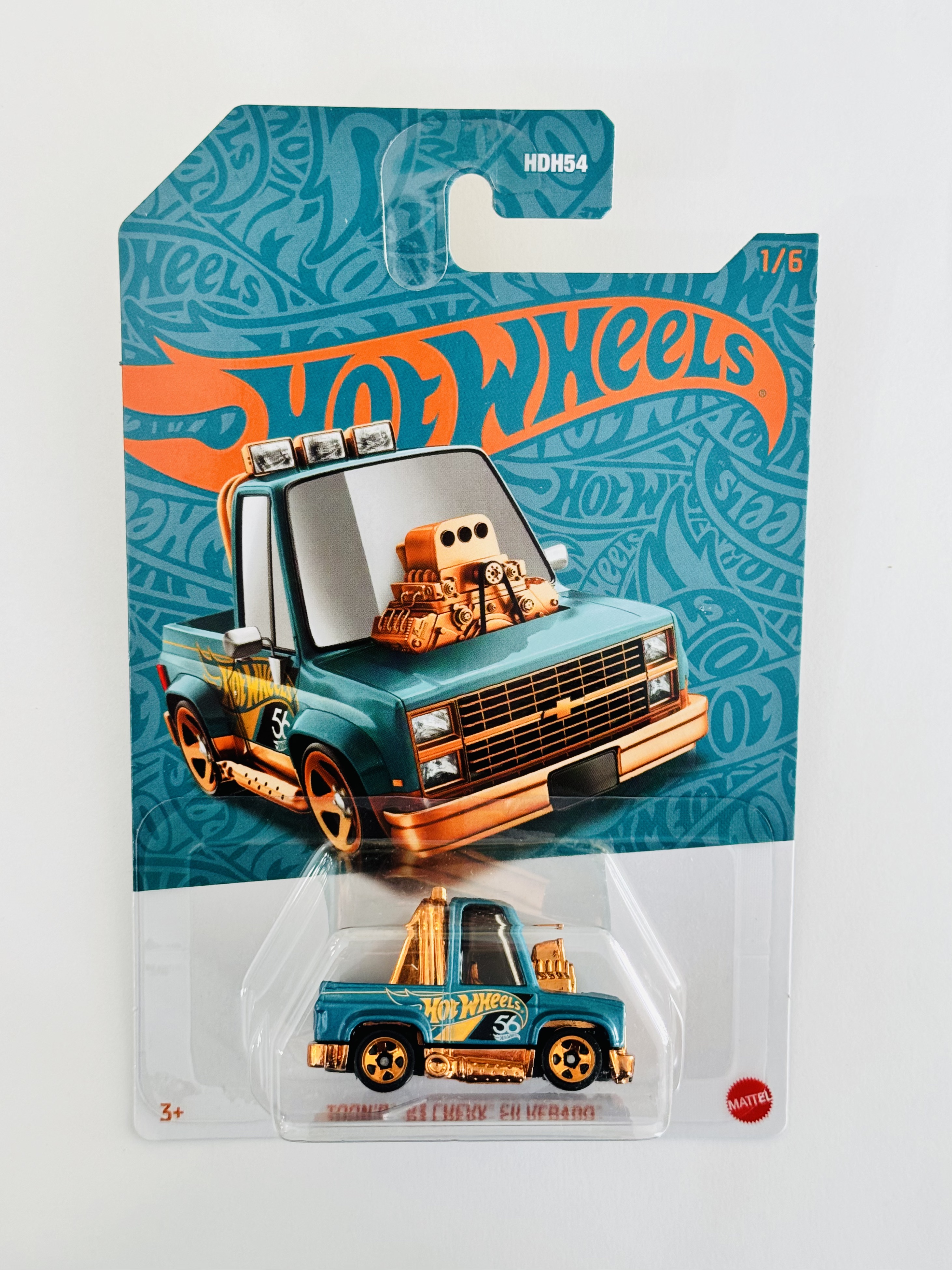 Hot Wheels 56th Anniversary Pearl & Chrome Toon'd '83 Chevy Silverado