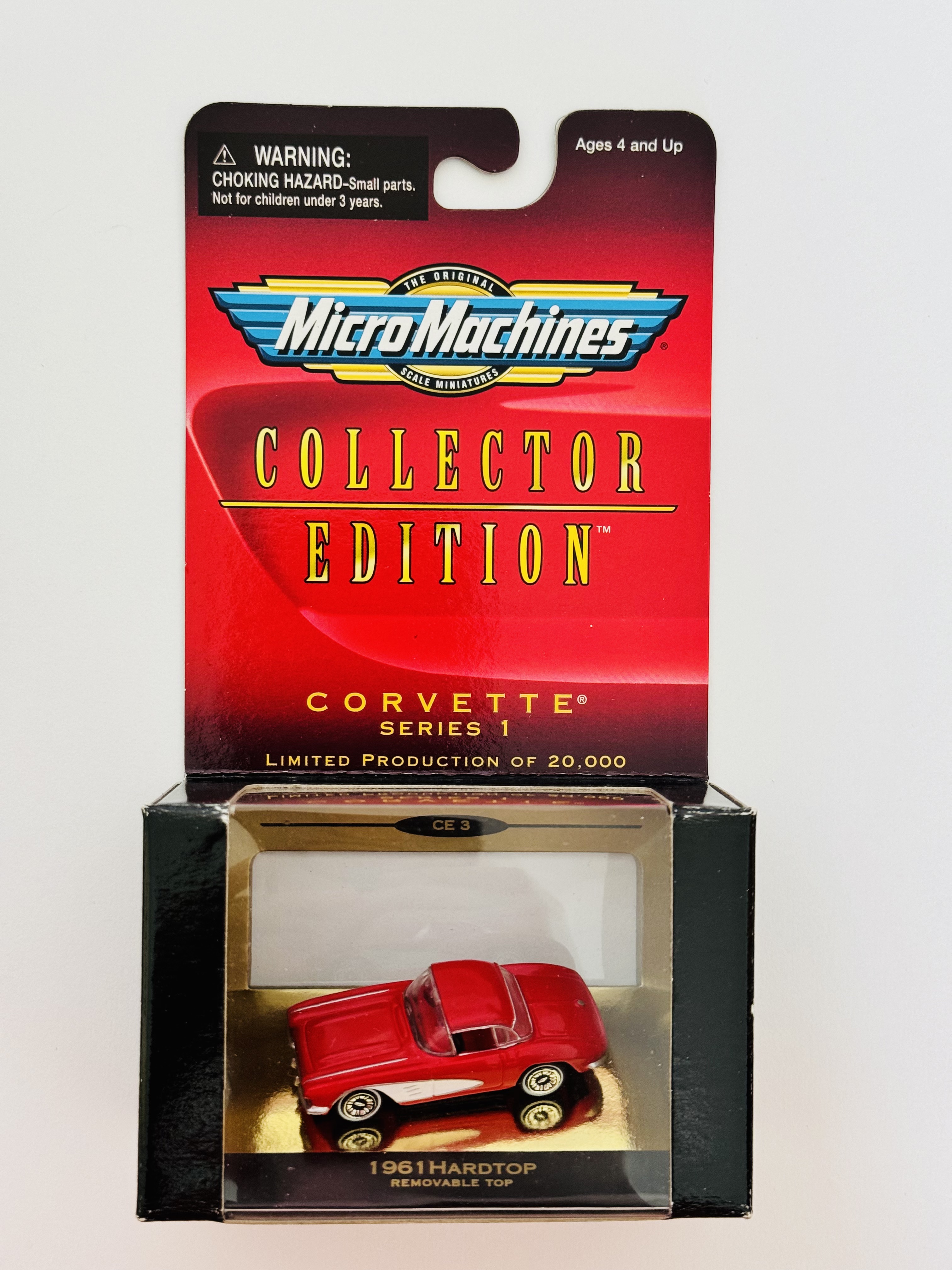 Micro Machines Corvette Series 1 1961 Hardtop - Red