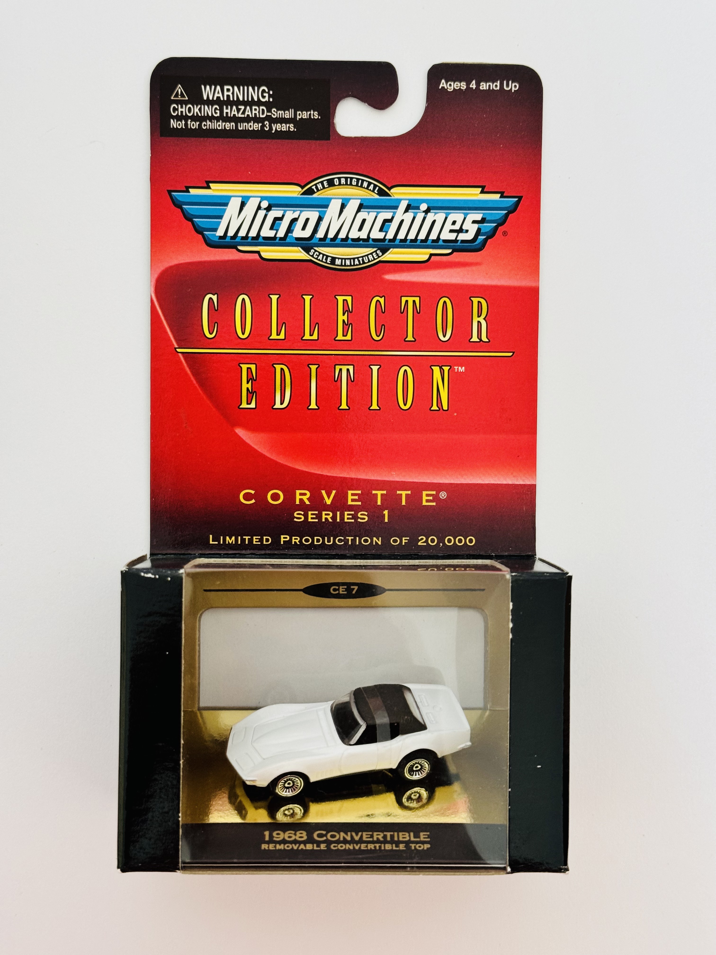 Micro Machines Corvette Series 1 1968 Convertible - White