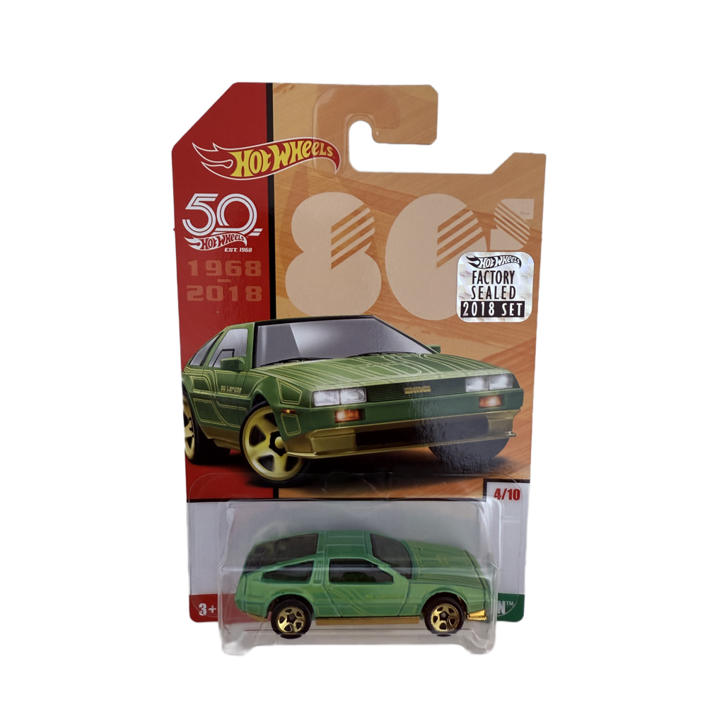Hot Wheels 2018 50th Anniversary Factory Set Cars Of The Decades DMC Delorean