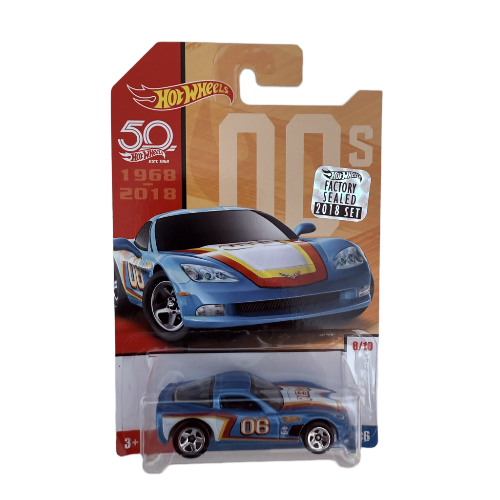 Hot Wheels 2018 50th Anniversary Factory Set Cars Of The Decades Corvette C6