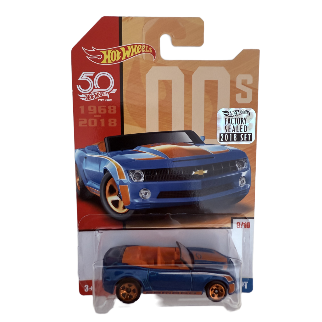 Hot Wheels 2018 50th Anniversary Factory Set Cars Of The Decades Camaro Convertible Concept