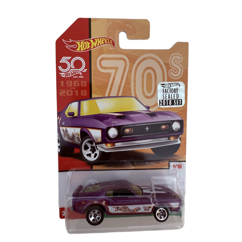 Hot Wheels 2018 50th Anniversary Factory Set Cars Of The Decades '71 Mustang Mach 1