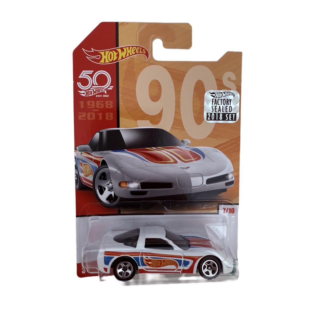 Hot Wheels 2018 50th Anniversary Factory Set Cars Of The Decades '97 Corvette