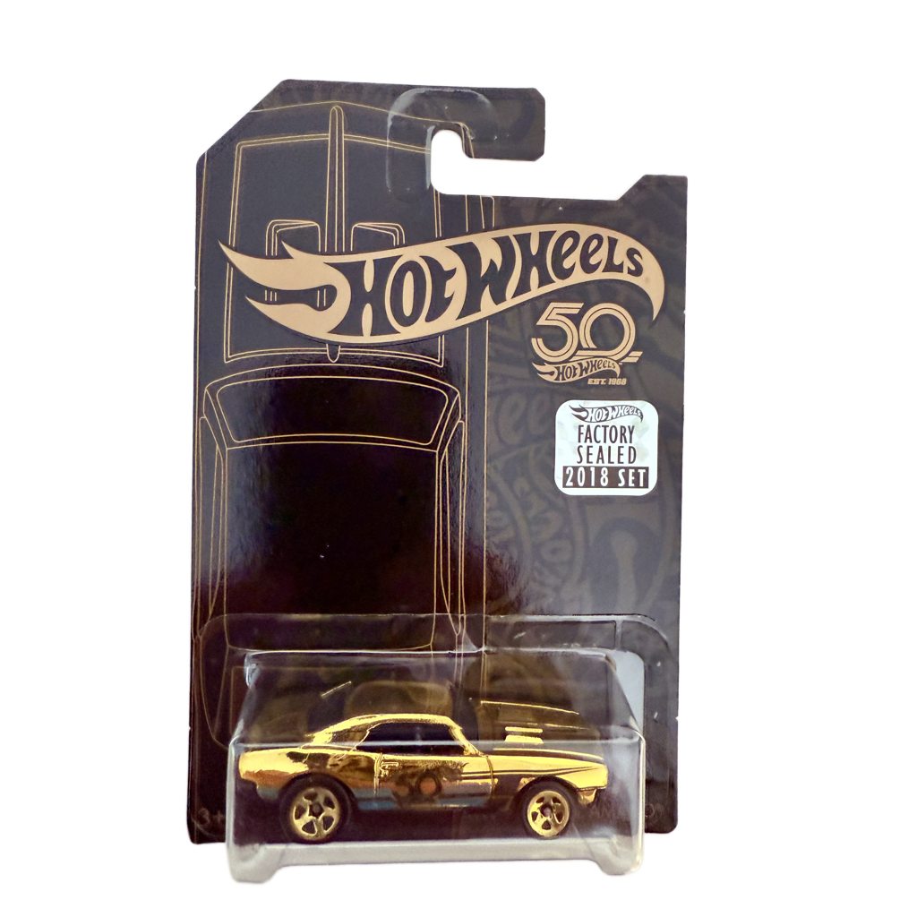 Hot Wheels 2018 50th Anniversary Factory Set Black & Gold '67 Camaro Chase