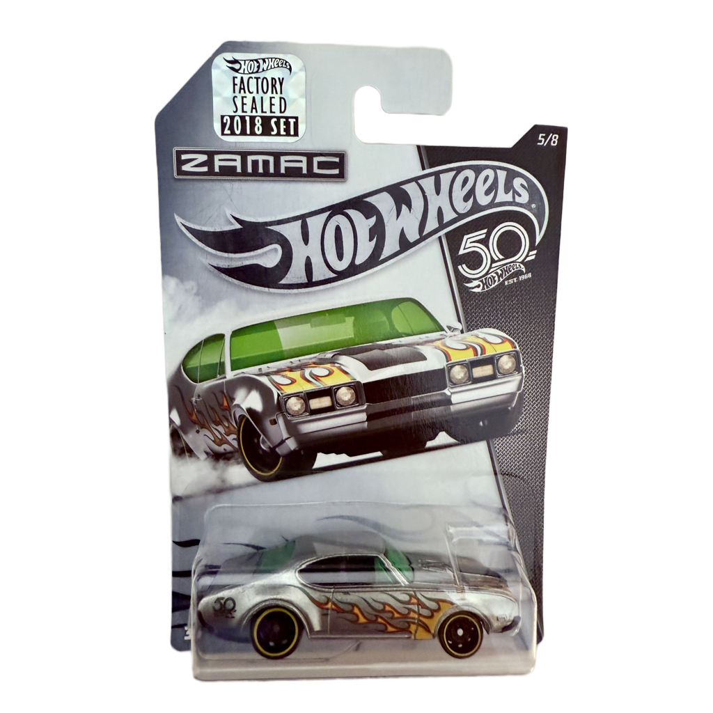 Hot Wheels 2018 50th Anniversary Factory Set ZAMAC '68 Olds 442