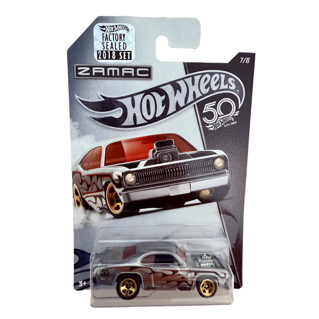 Hot Wheels 2018 50th Anniversary Factory Set ZAMAC Plymouth Duster Thruster