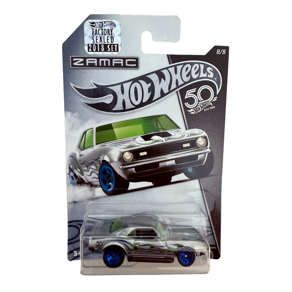 Hot Wheels 2018 50th Anniversary Factory Set ZAMAC '68 COPO Camaro