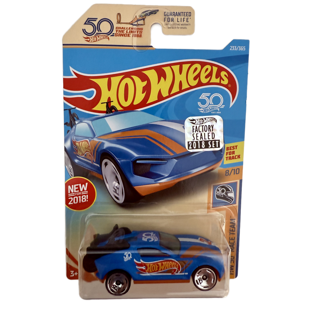 Hot Wheels 2018 50th Anniversary Factory Set Race Team Rise 'N Climb - Blue