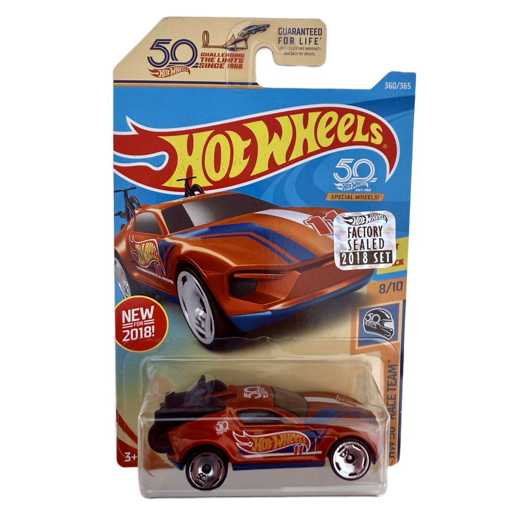 Hot Wheels 2018 50th Anniversary Factory Set Race Team Rise 'N Climb - Orange