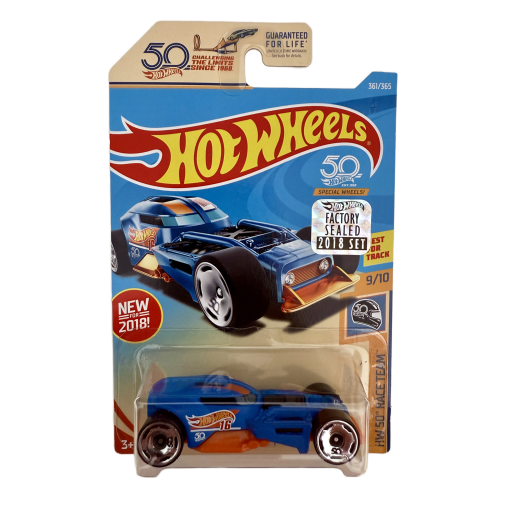 Hot Wheels 2018 50th Anniversary Factory Set Race Team HW50 Concept
