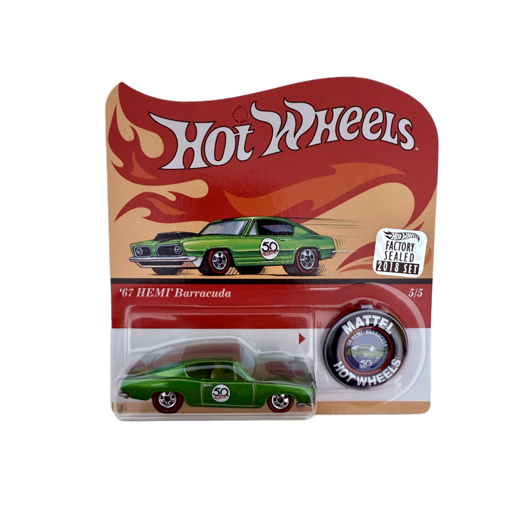Hot Wheels 2018 50th Anniversary Factory Set '68 HEMI Barracuda