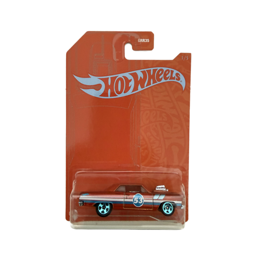 Hot Wheels 53rd Anniversary Orange & Blue '64 Chevy Chevelle SS