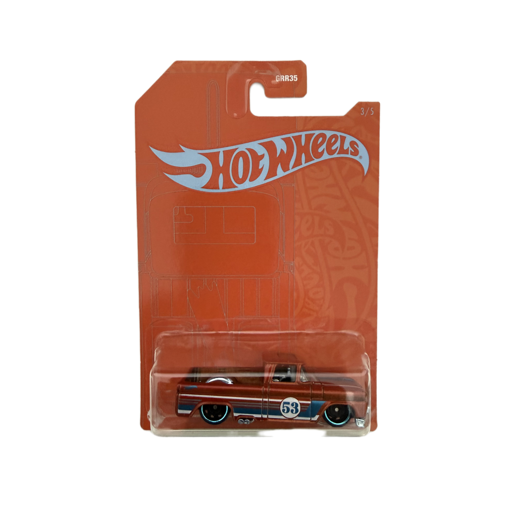 Hot Wheels 53rd Anniversary Orange & Blue Custom '62 Chevy Pickup