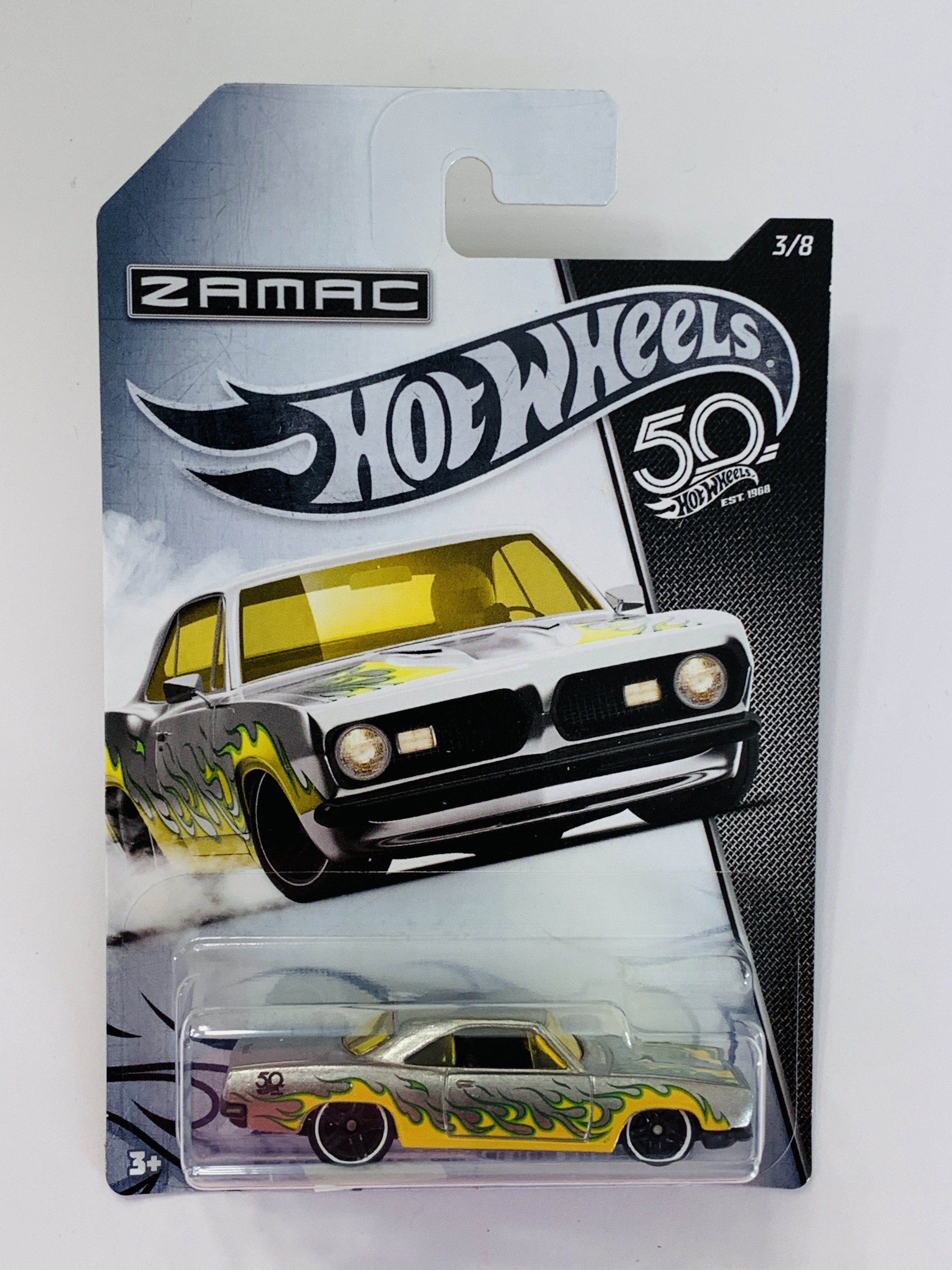 Hot Wheels 50th Anniversary ZAMAC '68 Plymouth Barracuda Formula S