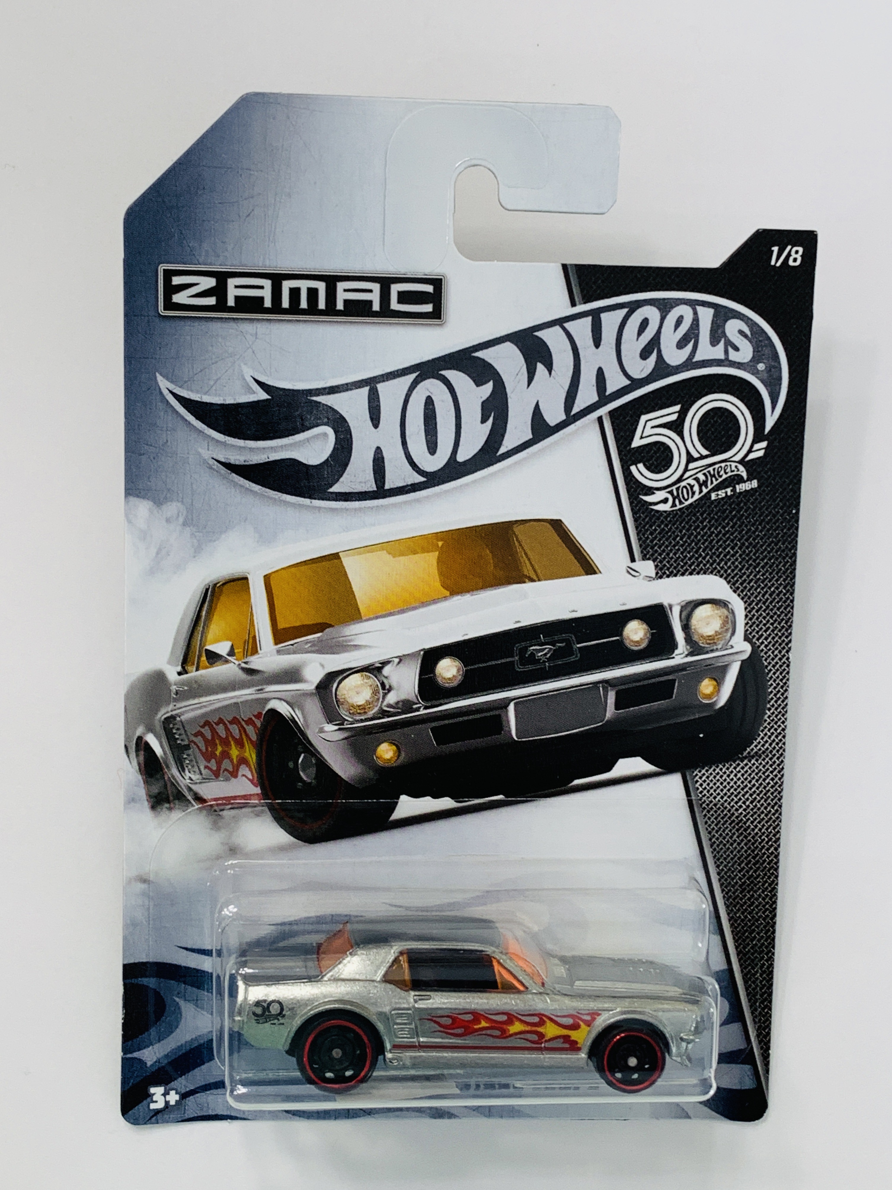 Hot Wheels 50th Anniversary ZAMAC '67 Ford Mustang Coupe