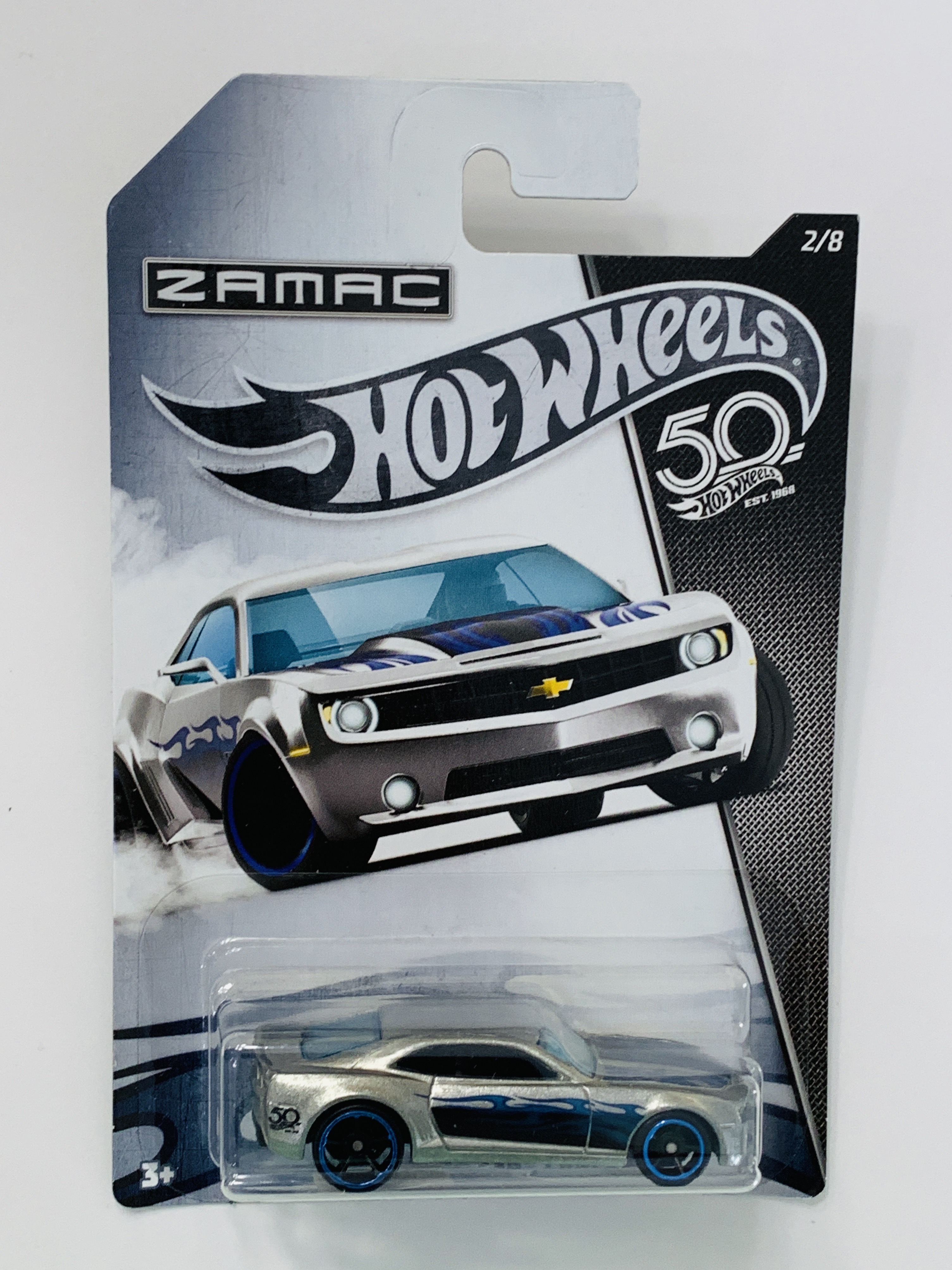 Hot Wheels 50th Anniversary ZAMAC Chevy Camaro Concept