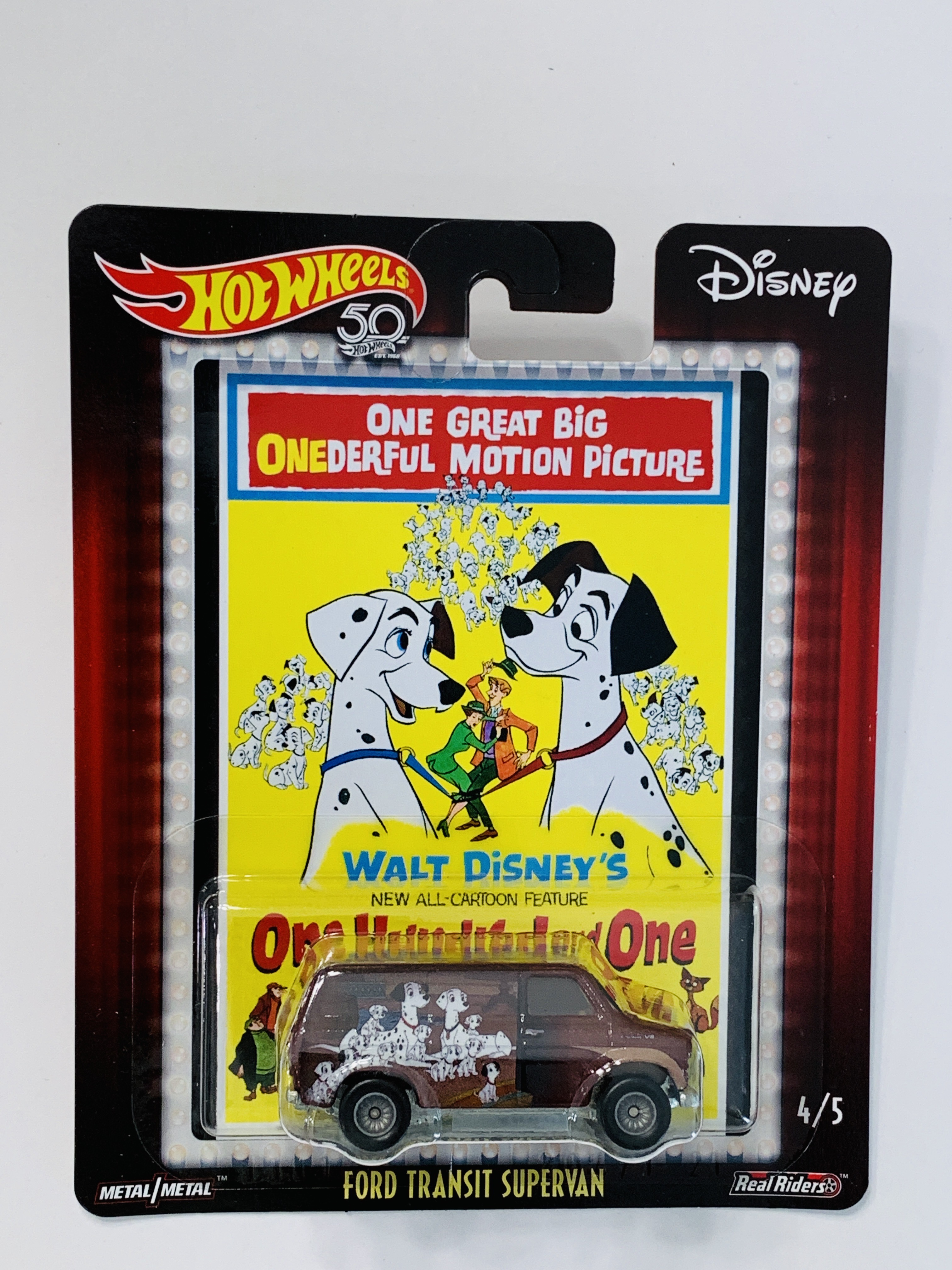 Hot Wheels Disney One Hundred And One Dalmations Ford Transit Super Van