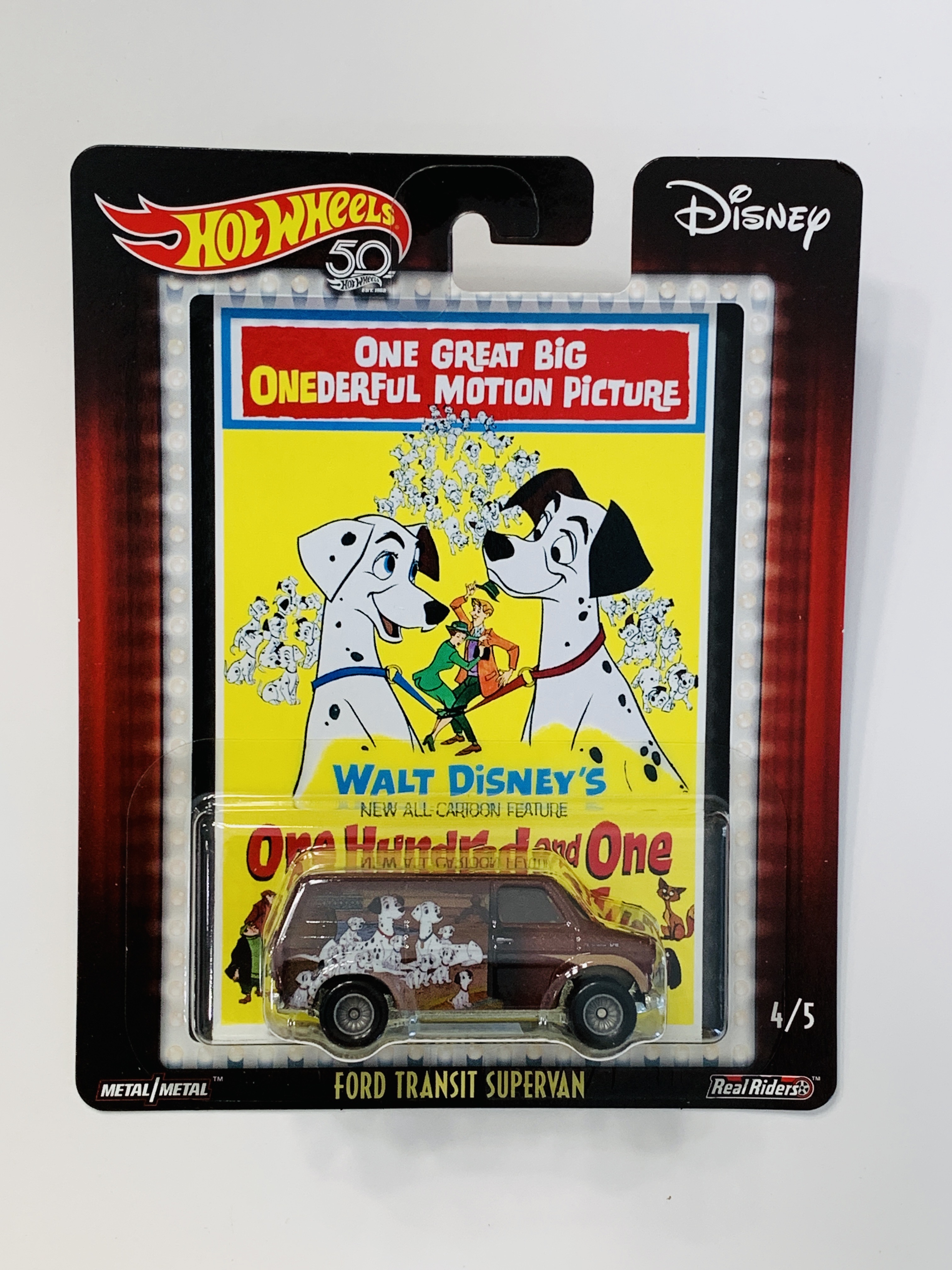 Hot Wheels Disney One Hundred And One Dalmations Ford Transit Supervan
