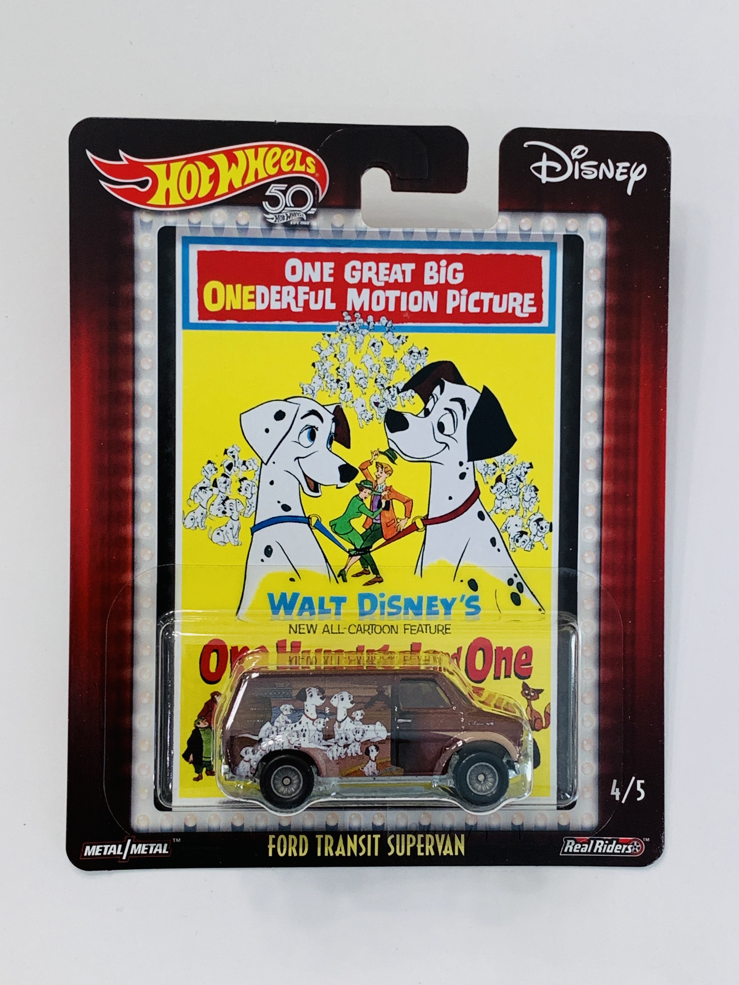Hot Wheels Disney One Hundred And One Dalmations Ford Transit Super Van