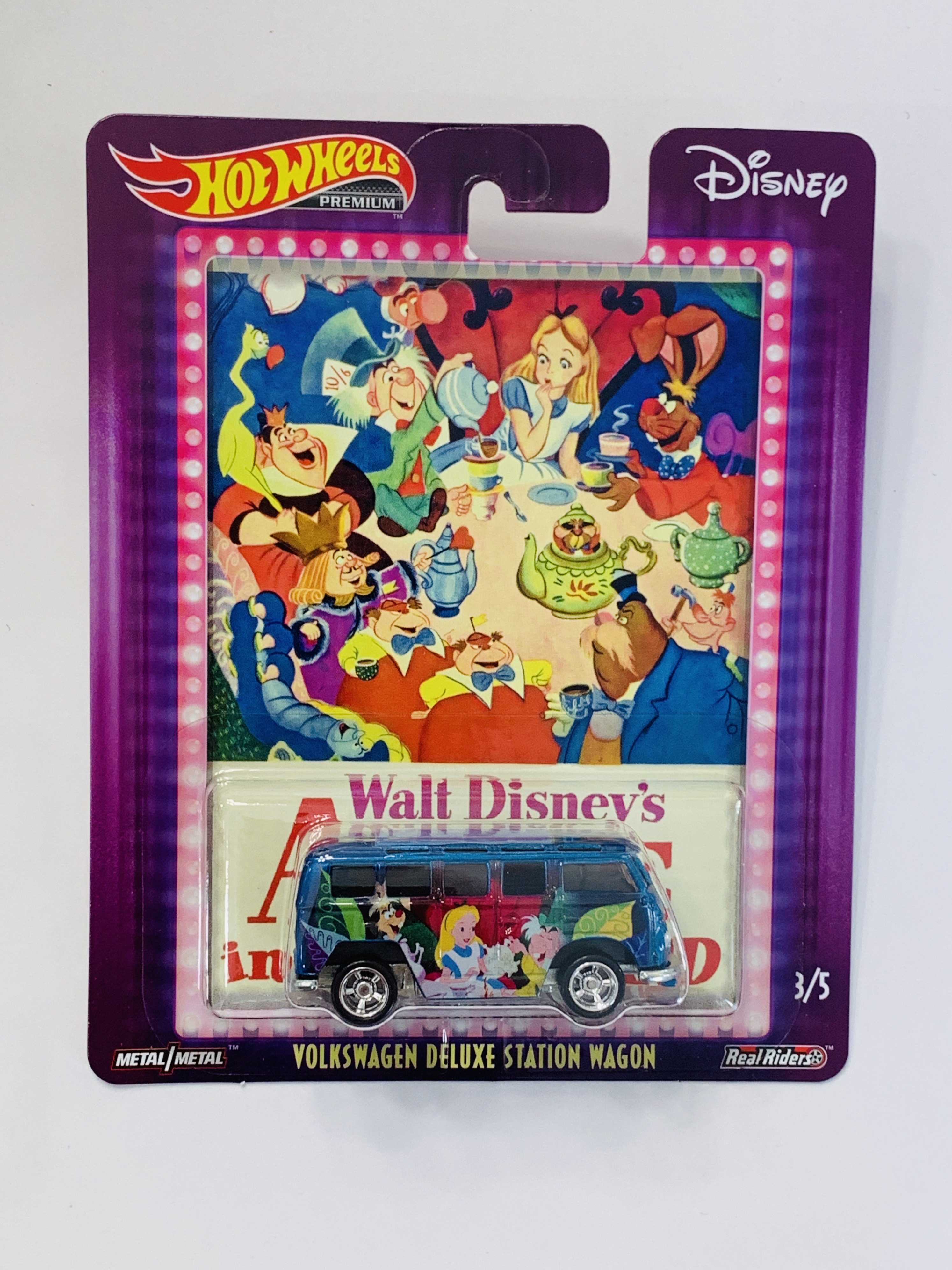 Hot Wheels Premium Disney Alice In Wonderland Volkswagen Deluxe Station Wagon