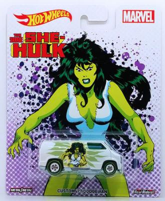 1493-Hot-Wheels-Marvel-The-Savage-She-Hulk-Custom--77-Dodge-Van