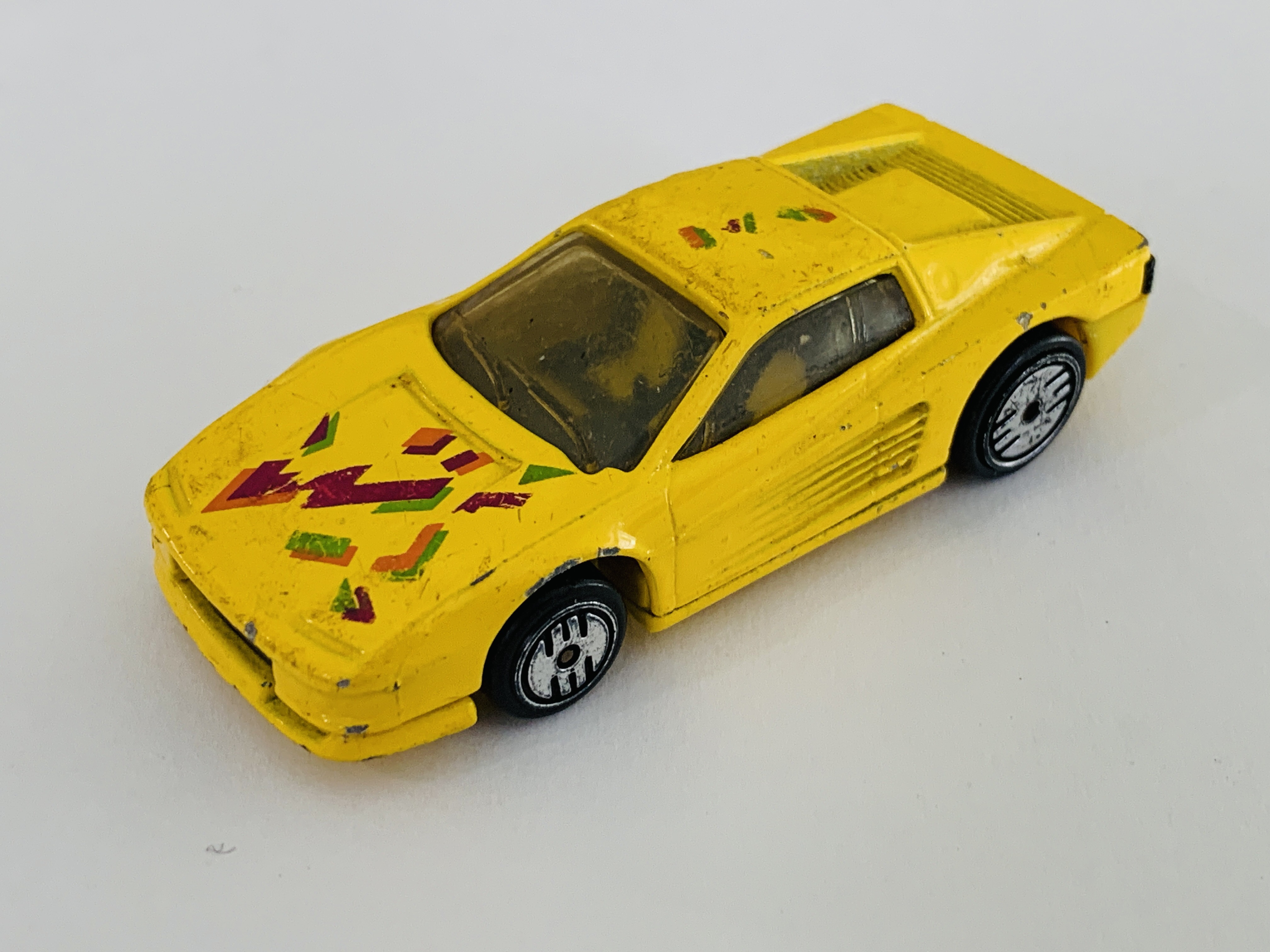 Hot Wheels Ferrari Testarossa - Jumpster Set Car Played With Condition