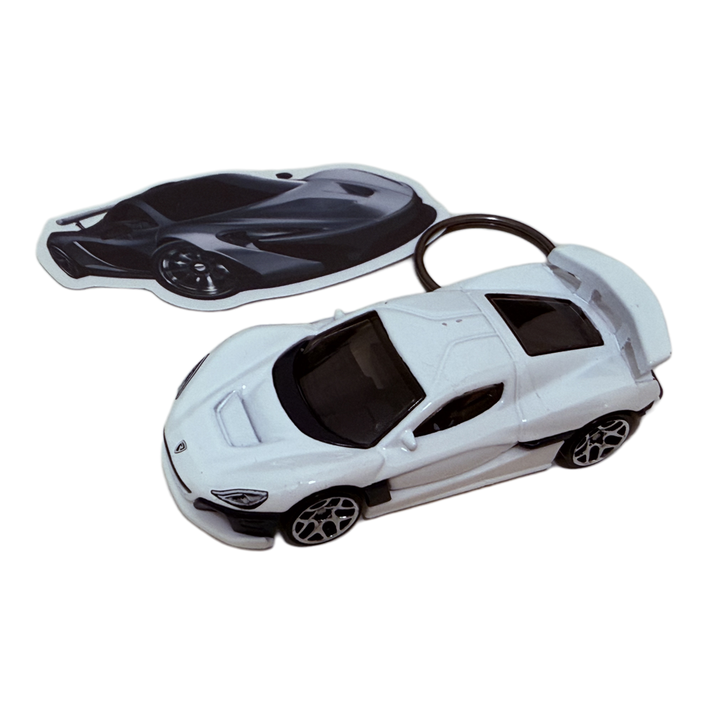Hot Wheels Rimac Nevera Key Chain w/Sticker
