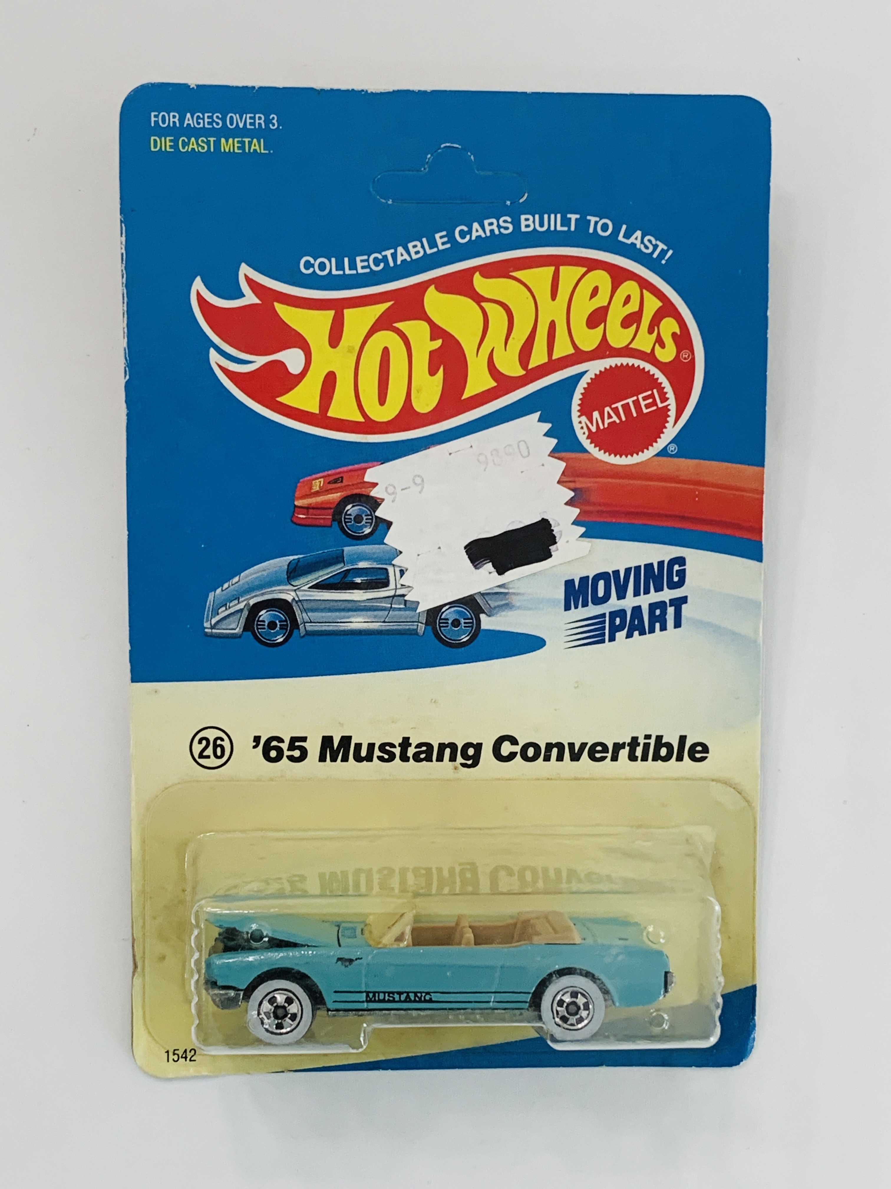 Hot Wheels #26 '65 Mustang Convertible - Transitional Card