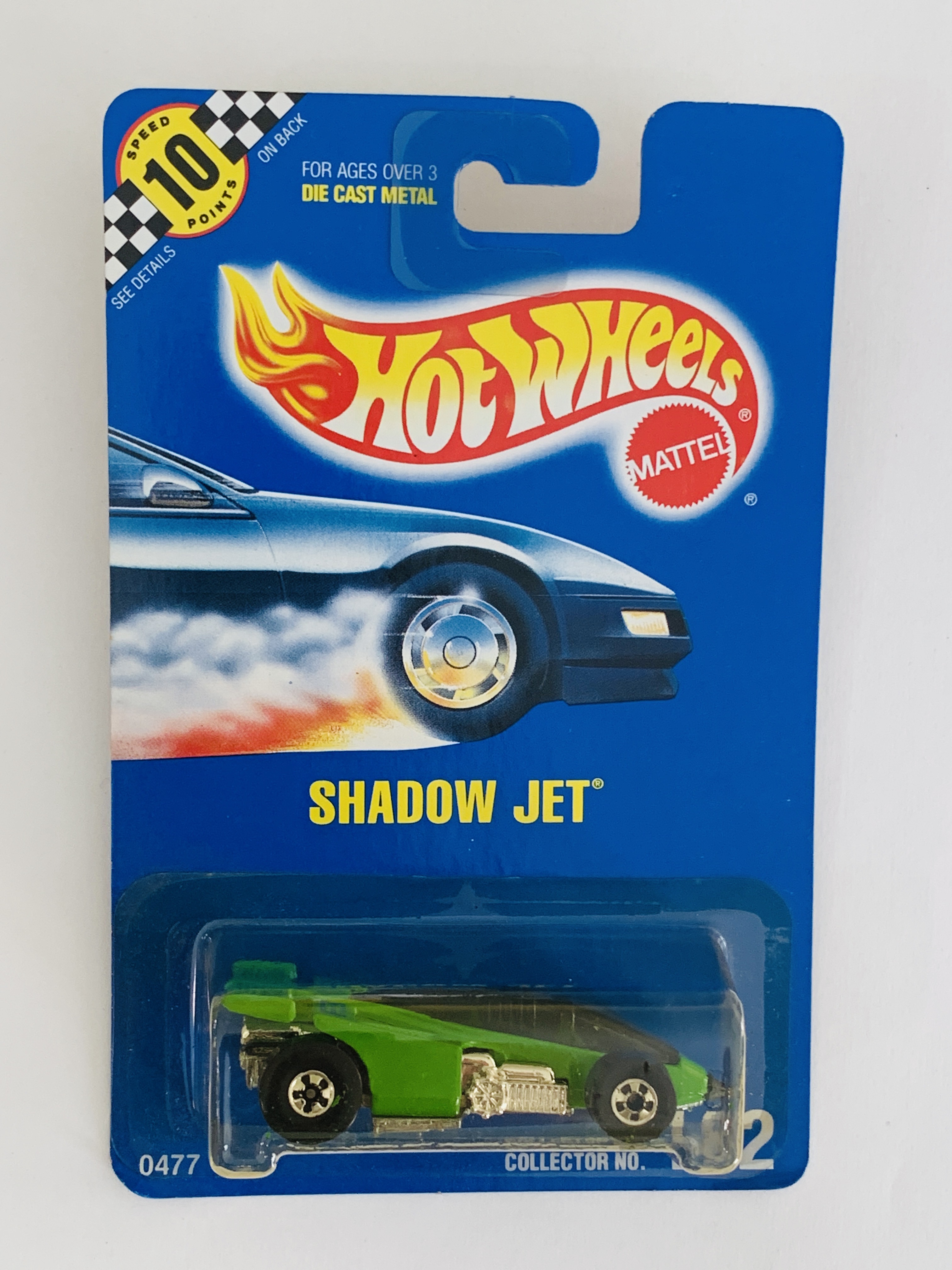 Hot Wheels #182 Shadow Jet - Yellowed Blister