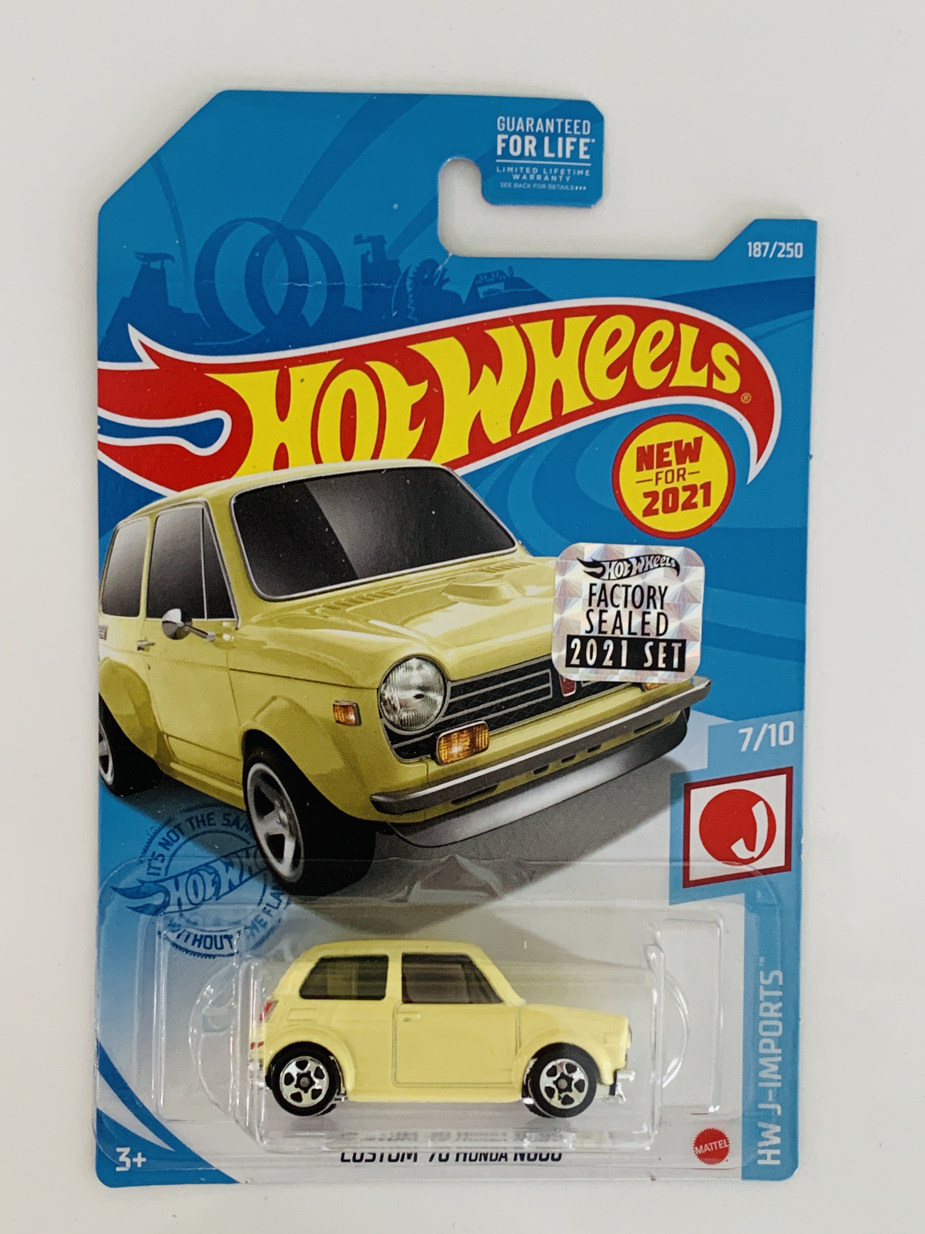 Hot Wheels 2021 Factory Set #187 Custom '70 Honda N600 - Yellow