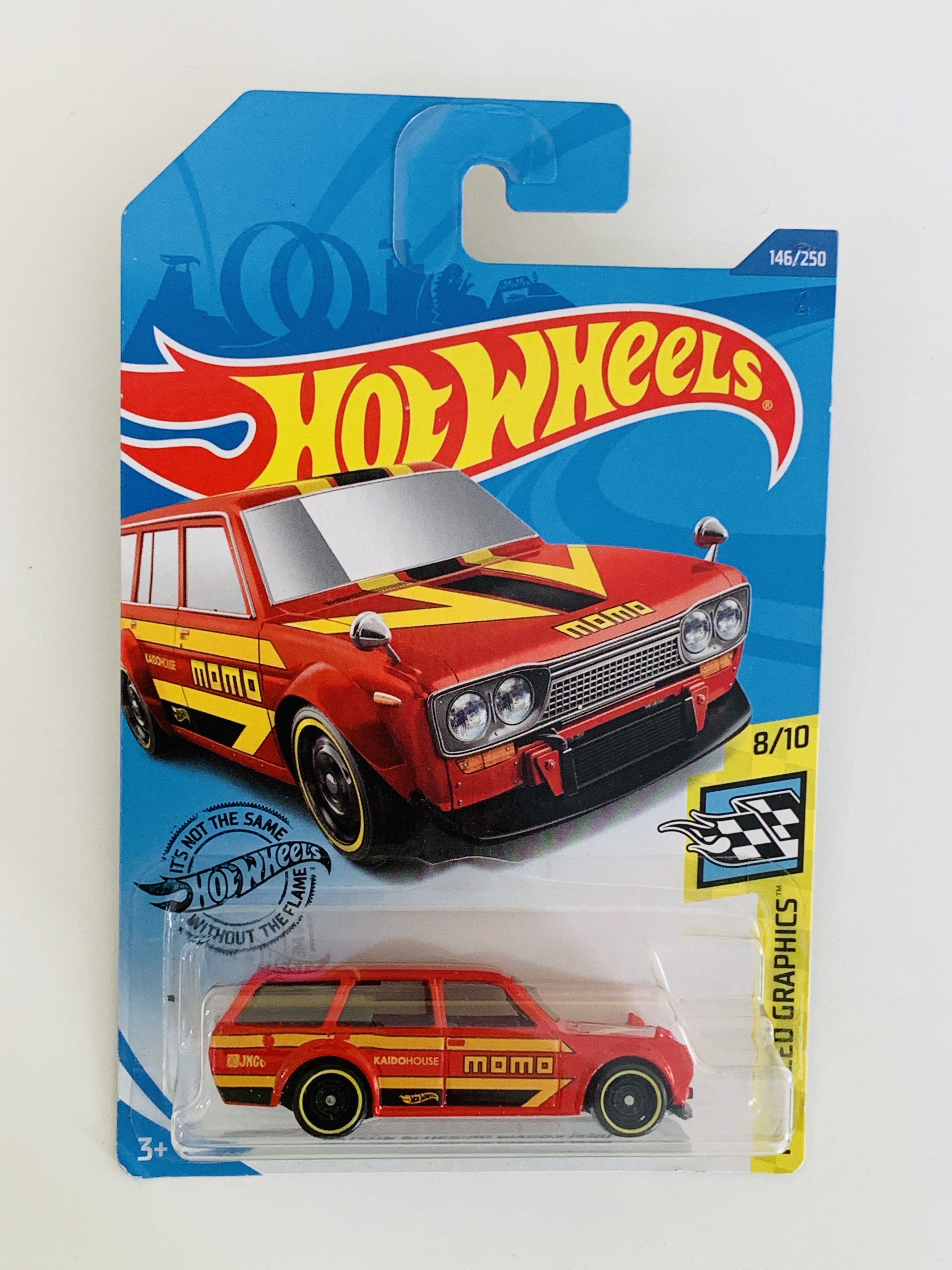 Hot Wheels #146 Datsun Bluebird Wagon (510) - Red