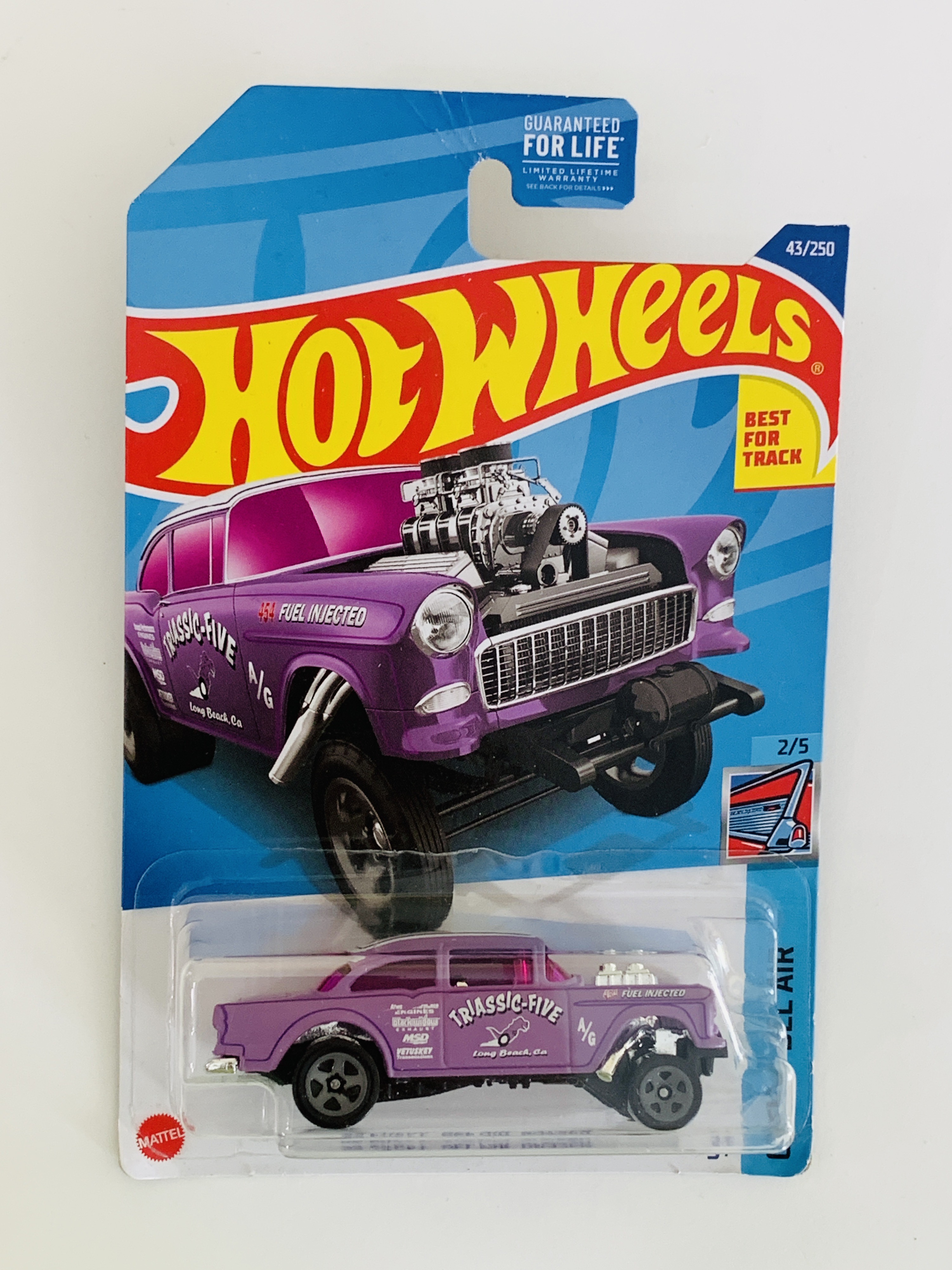 Hot Wheels #43 '55 Chevy Bel Air Gasser - Lavender