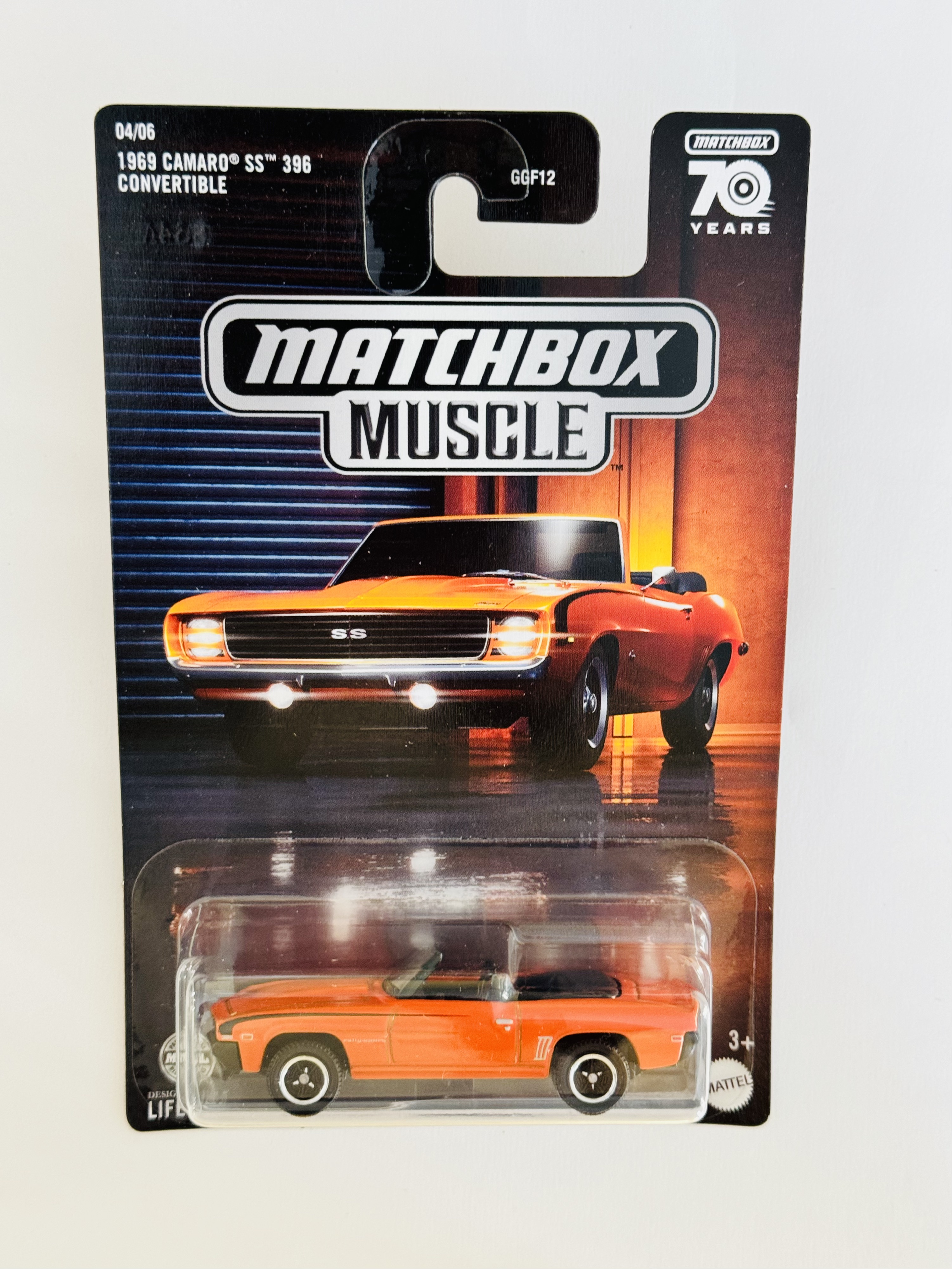 Matchbox Muscle 1969 Camaro SS 396 Convertible
