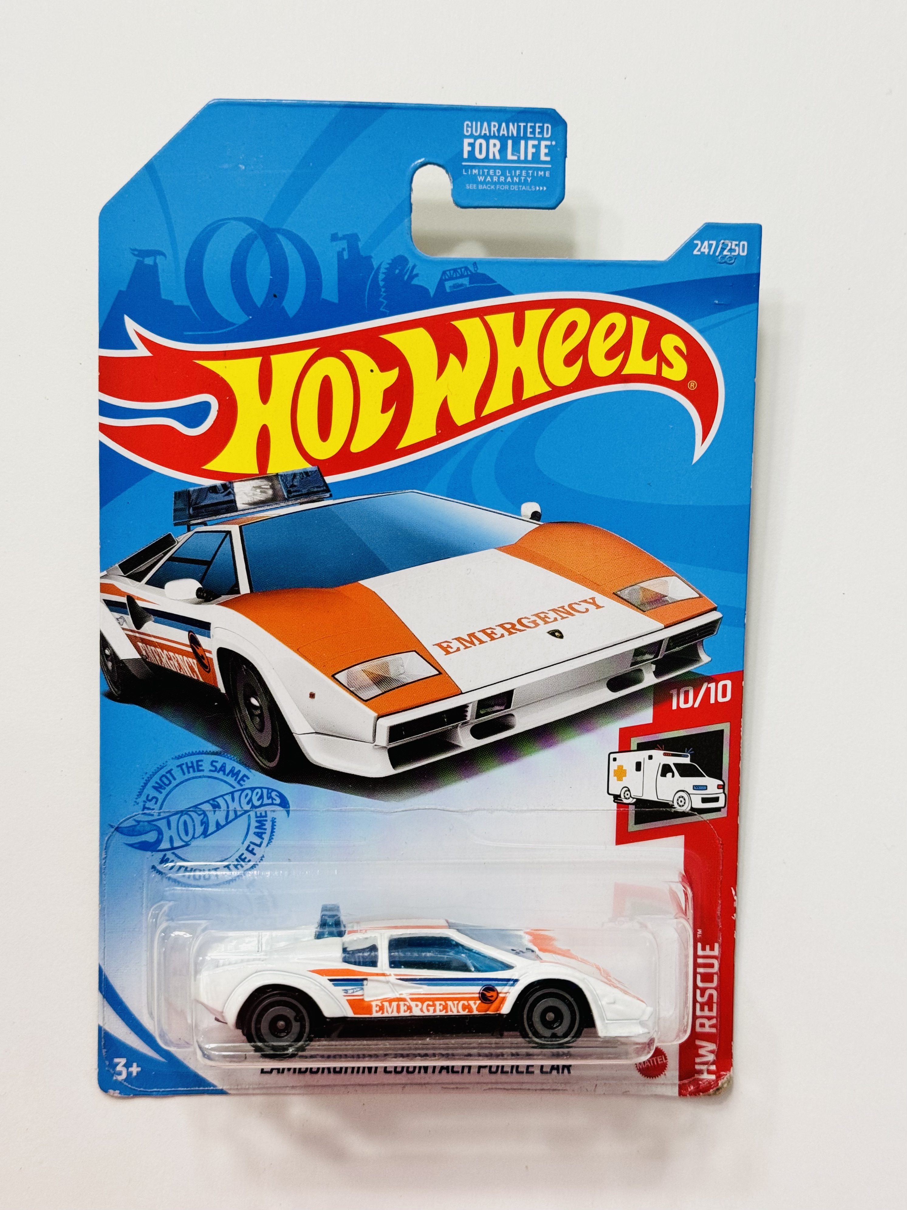 Hot Wheels #247 Lamborghini Countach Police Car Treasure Hunt