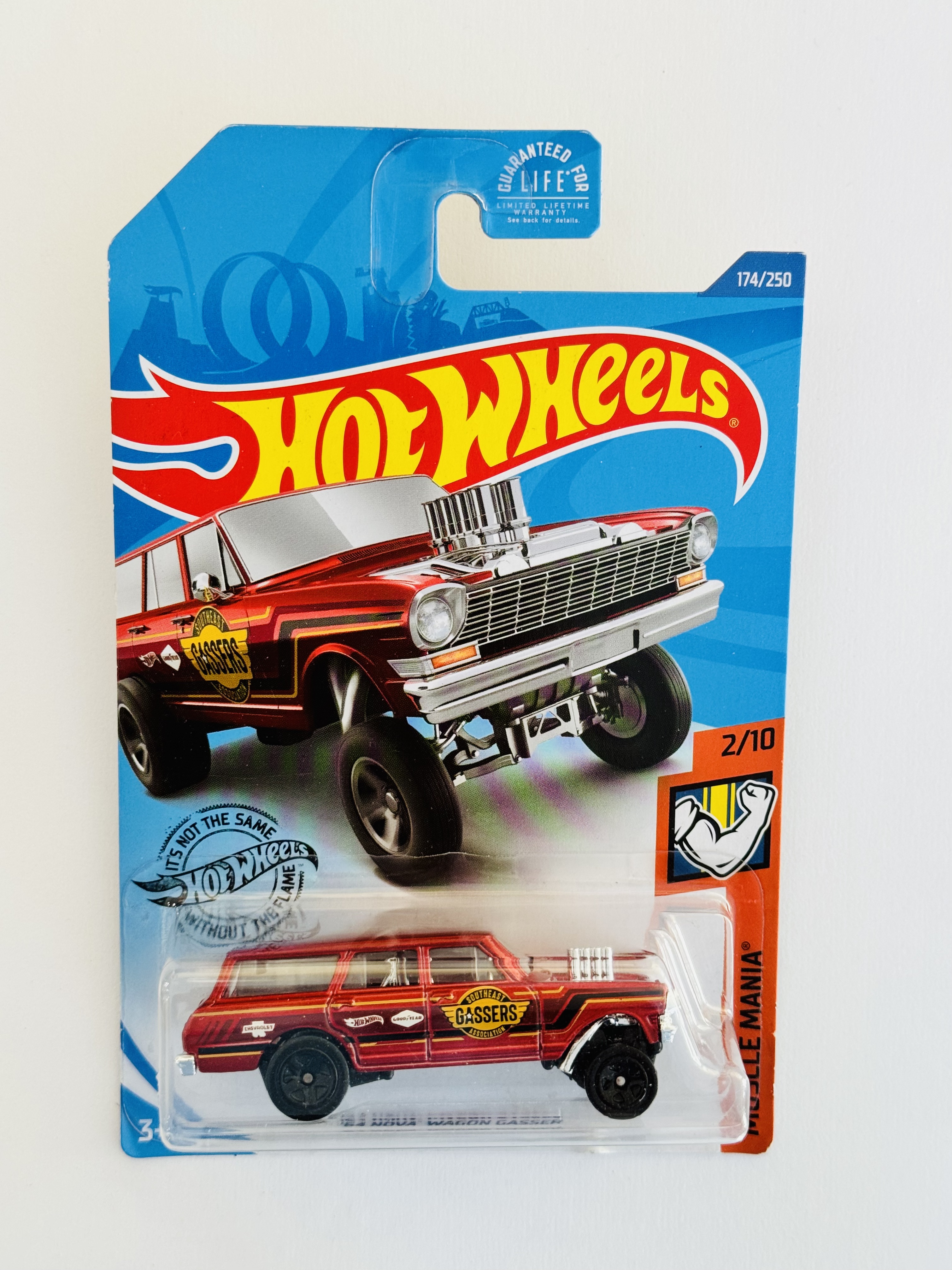 Hot Wheels #174 '64 Nova Wagon Gasser - Red